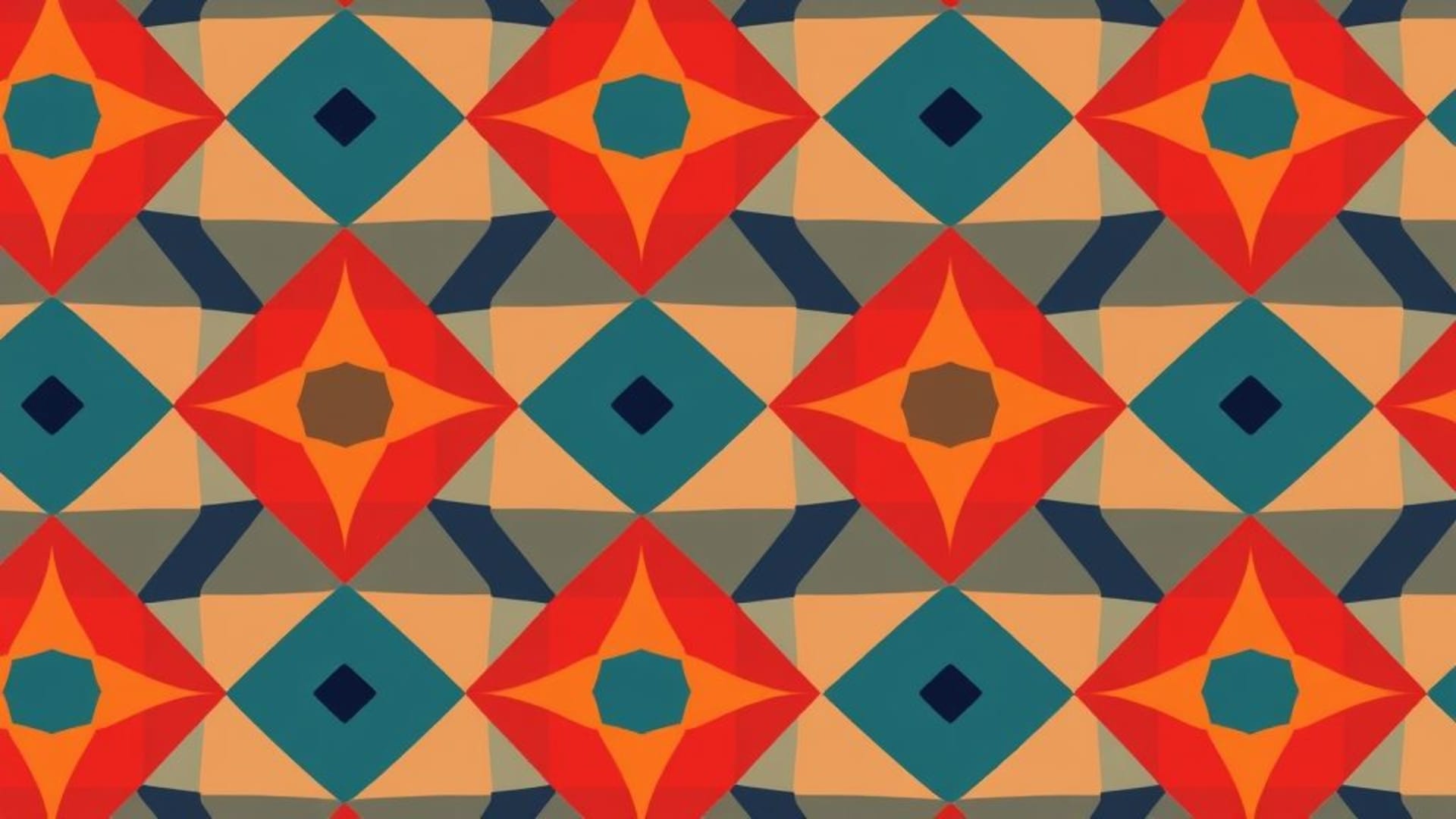 Tessellations de formes géométriques motif minimaliste audacieux coloré abstrait fond ecran moderne