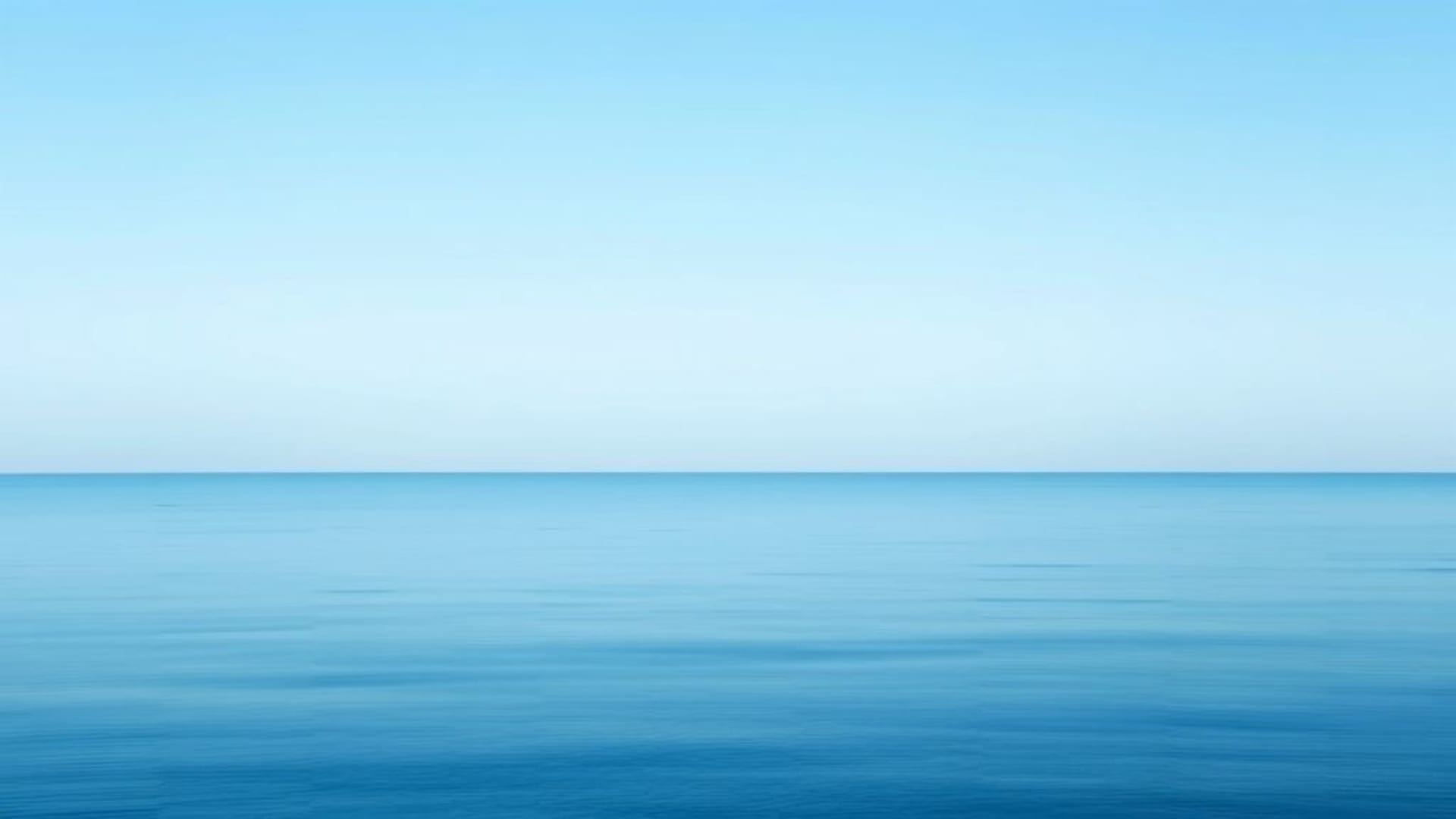océan calme bleu horizon lignes minimalistes dégradé doux fond ecran aqua