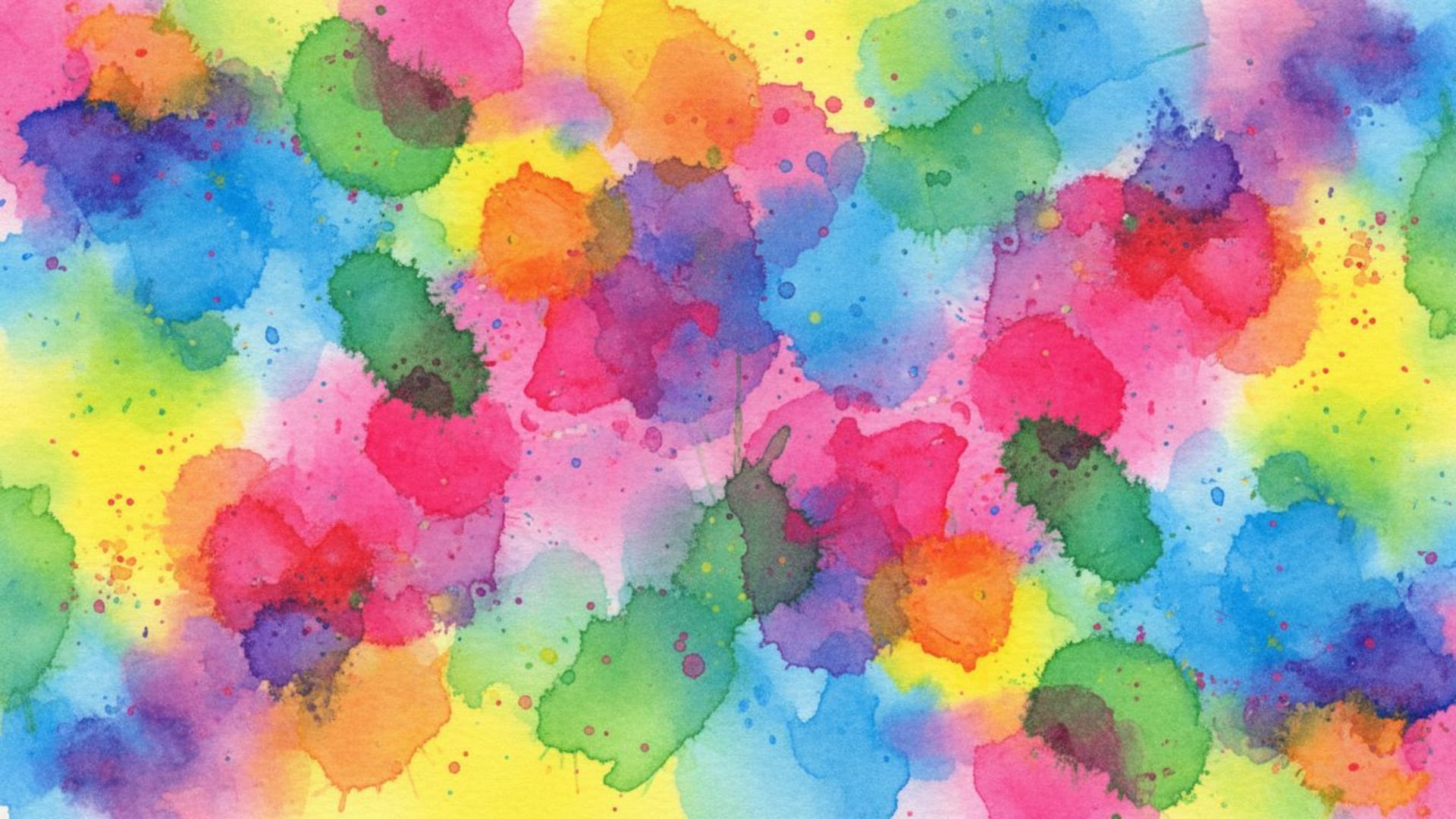 taches d'aquarelle à bords doux, couleurs vives, texture abstraite de fond ecran