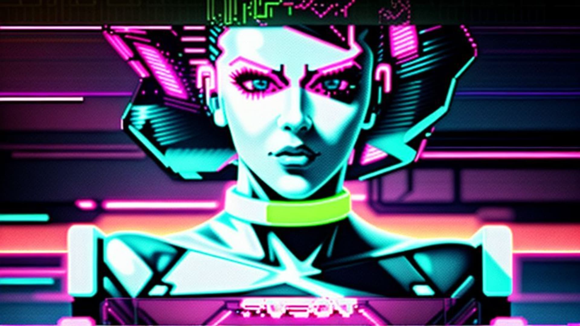 Grille néon des années 80 rétro synthwave cyberspace cyberpunk fond d'écran dégradé brillant lueur brillante