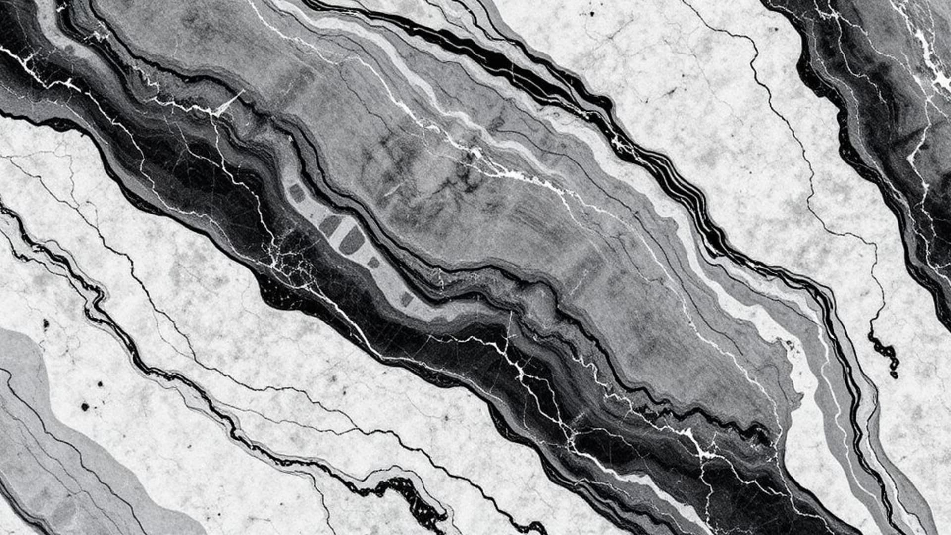 texture de marbre luxe élégant fond abstrait veines noir blanc fond ecran