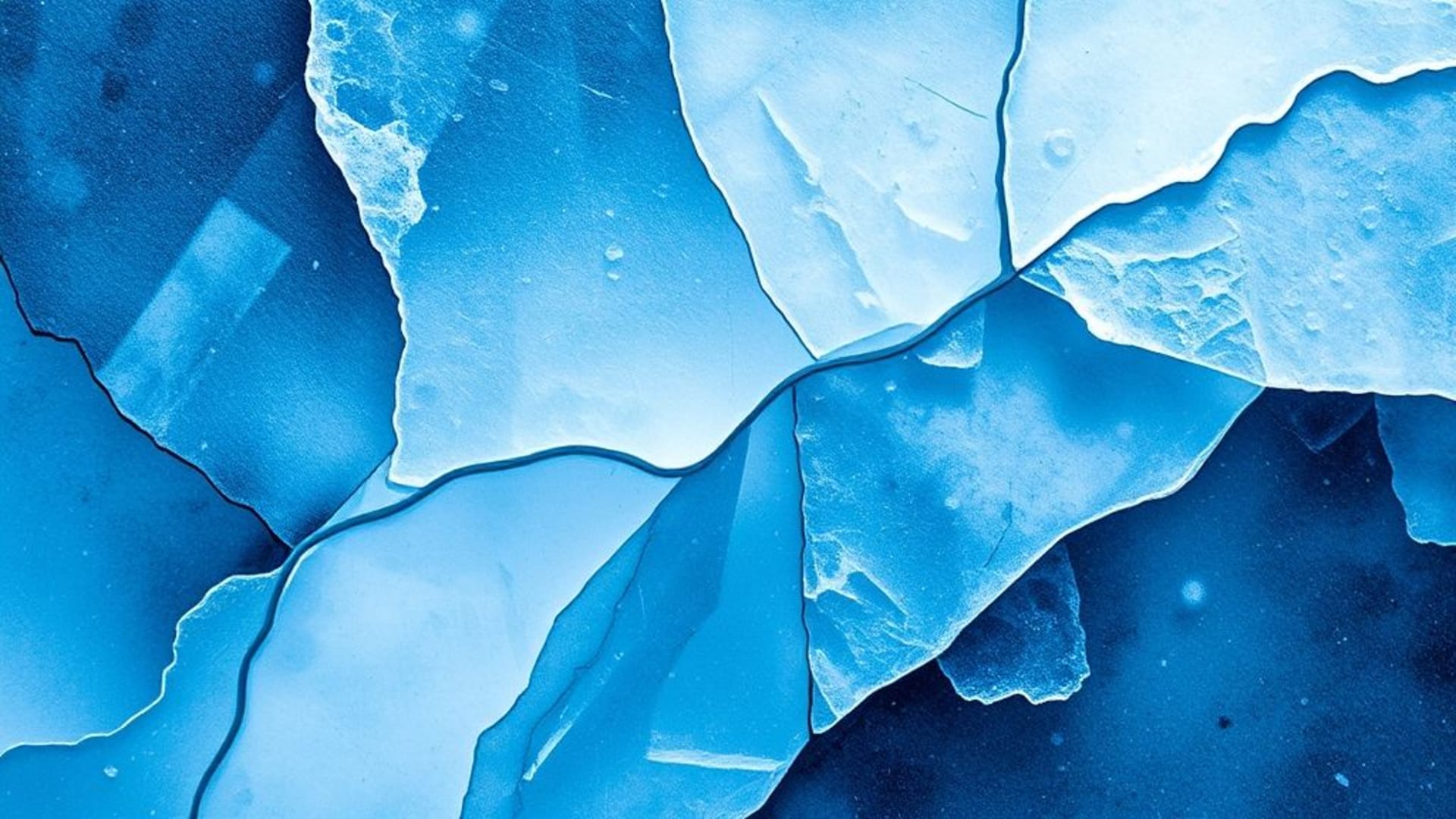 texture de cristaux de glace de glacier fresque abstraite fond ecran ambiance fraîche tons glacés minimaliste