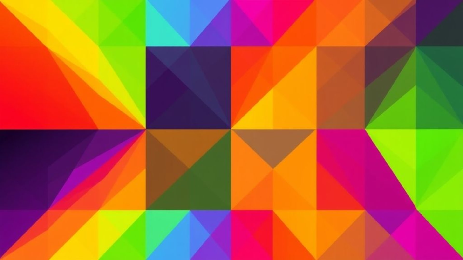 Tessellation abstraite géométrique aux couleurs arc-en-ciel avec des lignes nettes, toile de fond numérique avec texture