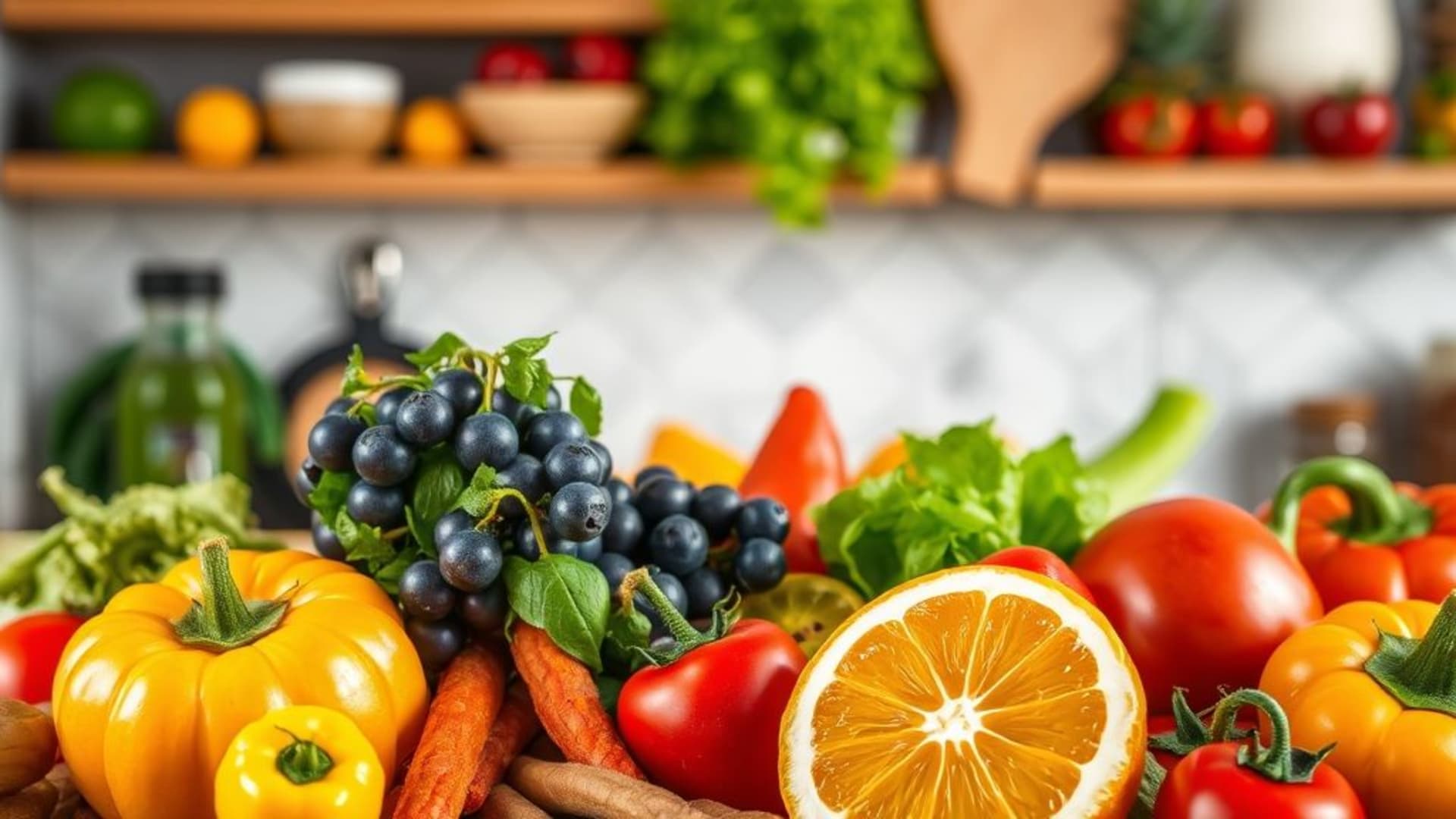 photographie culinaire sur le thème de la nourriture fond ecran de cuisine fruits légumes vibrants couleurs appétissants gros plan