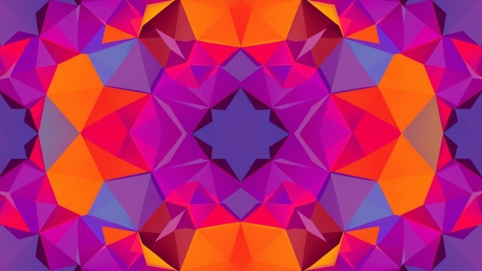 motifs de fond ecran tessellation géométrique polygones couleurs vives illusion 3D évolutive