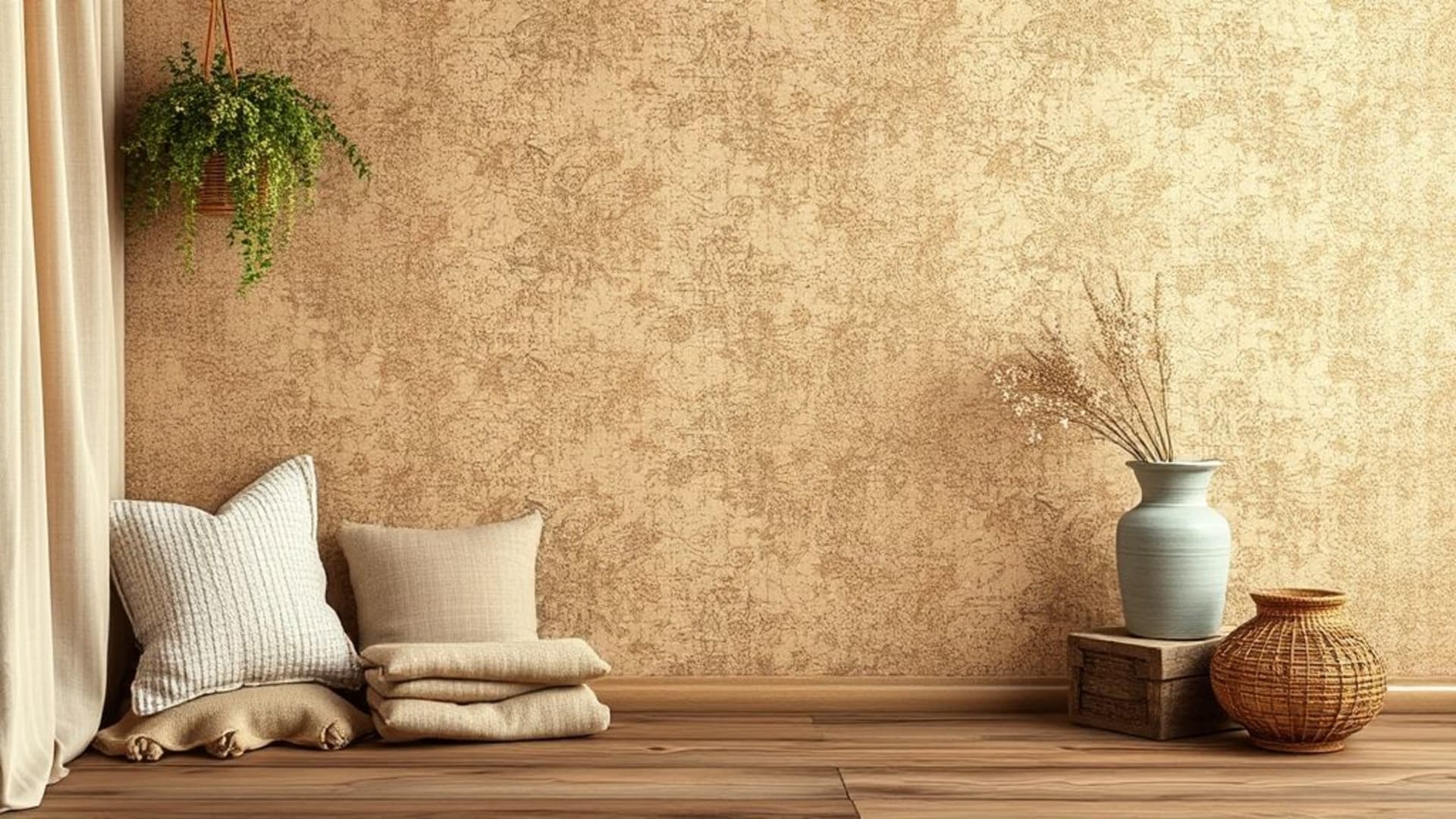 textures vintage de tissu lin motif fond ecran ambiance chaleureuse et confortable tons chauds décoration