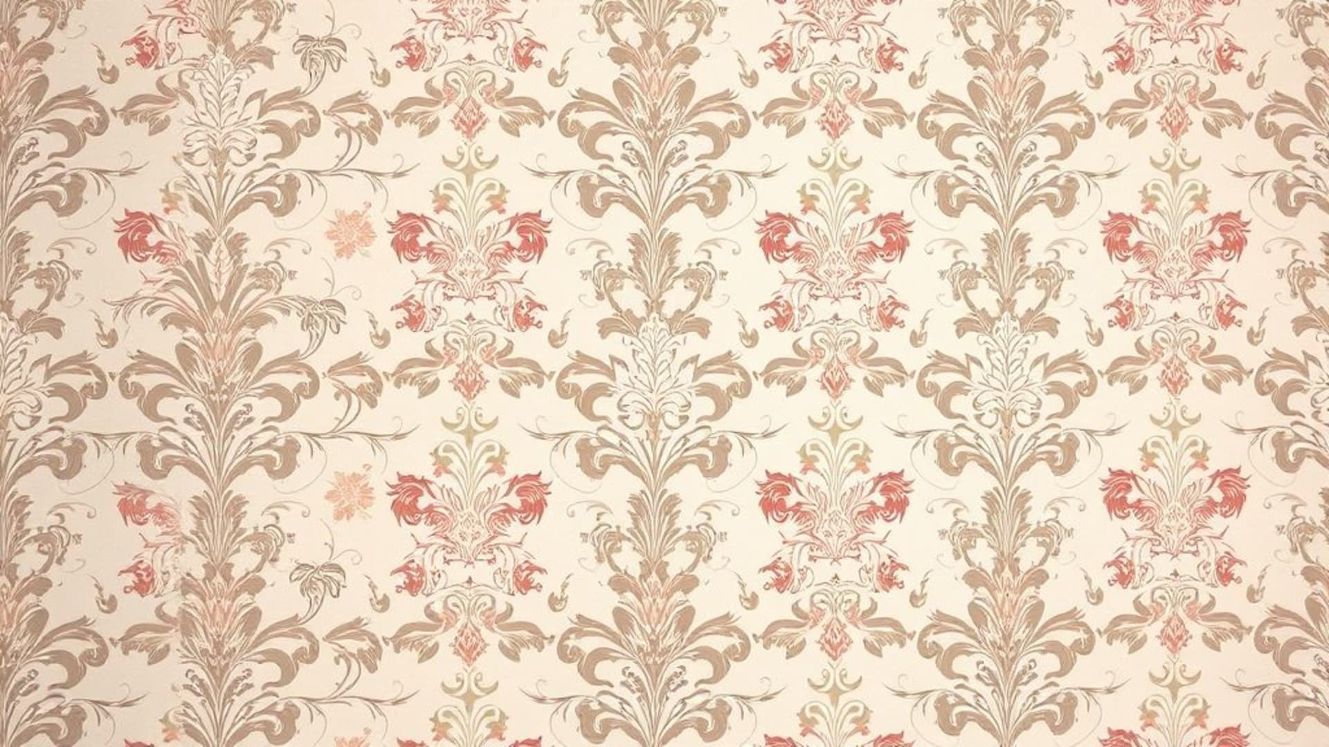 collection de papiers peints floraux vintage à motif damas orné aux tons pastel doux