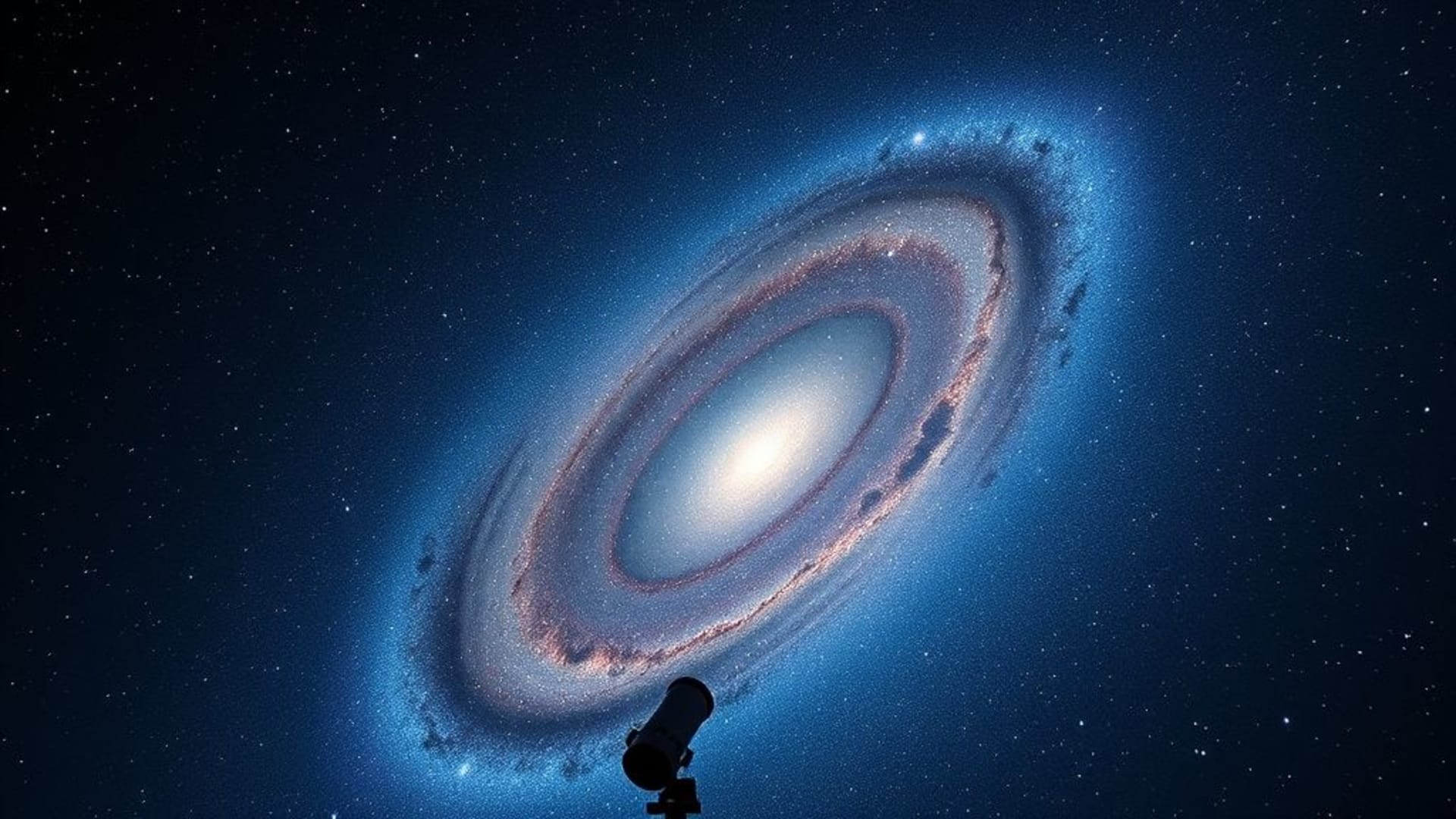 noyau galactique voie lactée étoiles bras spiraux télescope vue poussière cosmique nébuleuse champ lumineux fond sombre haute résolution