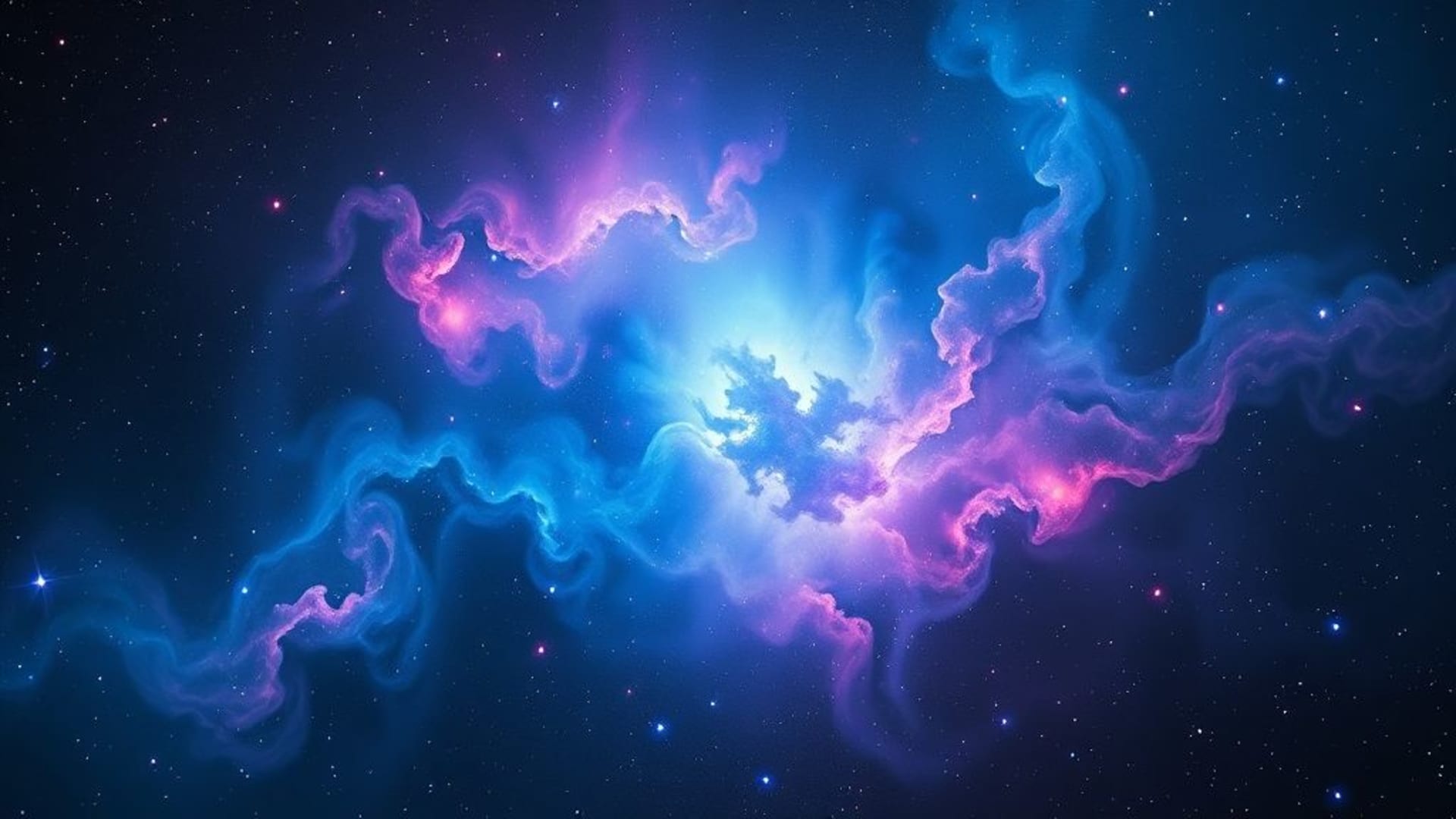 vaporwave rétro futuriste nébuleuse cosmique étoiles espace fond ecran onirique éthéré éclat néon