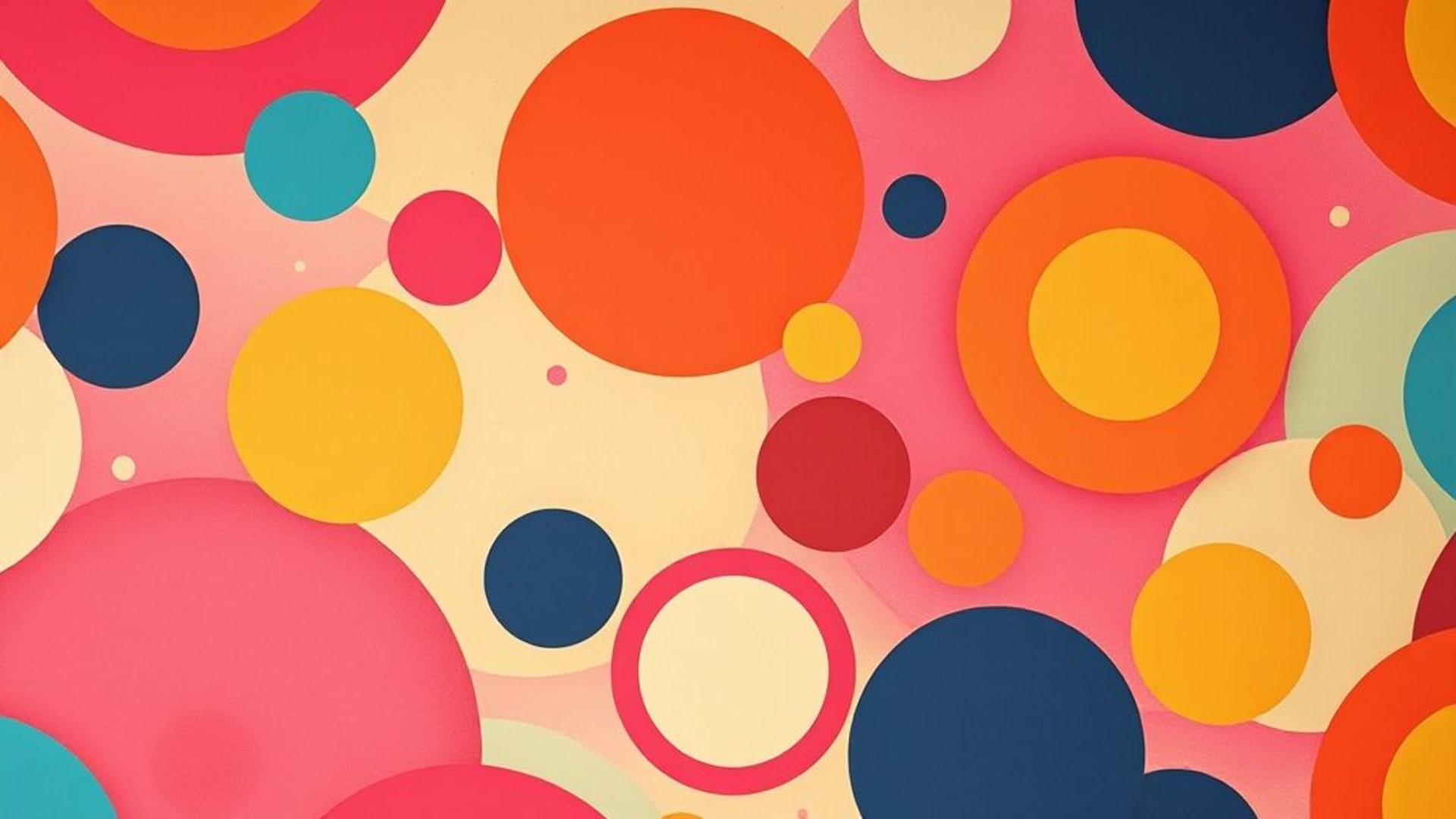 fond ecran rétro vintage des années 70 et 80 d'art pop couleurs vives formes audacieuses