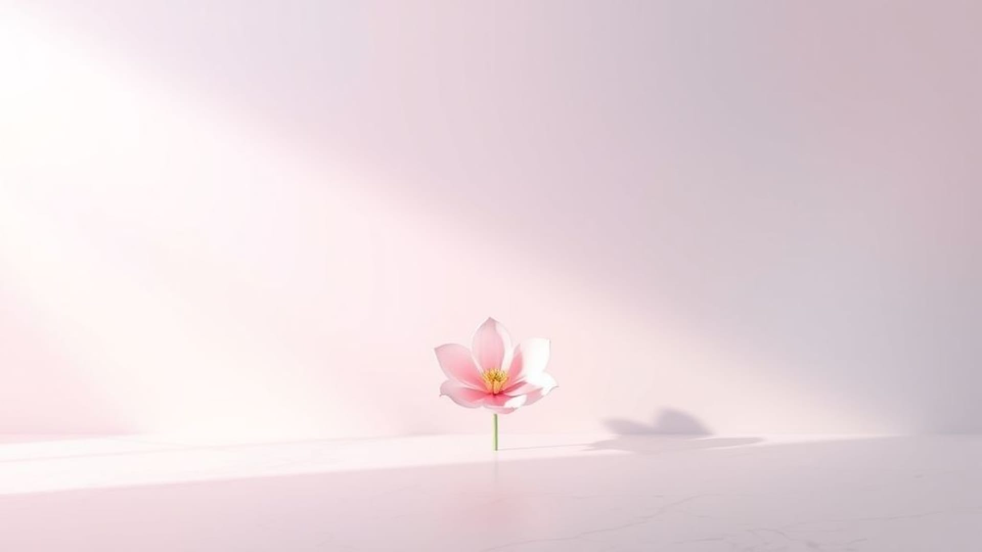Fond d'écran abstrait dégradé pastel lumineux doux minimal lignes géométriques fleur aurore texture marbre 3D ombre esthétique calme lumineux