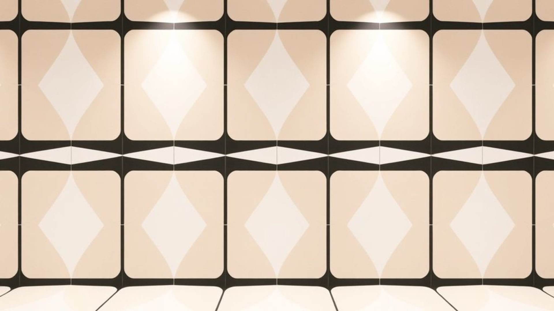 Motif de carreaux géométriques minimalistes couleurs douces symétrie fond ecran abstrait design moderne propre