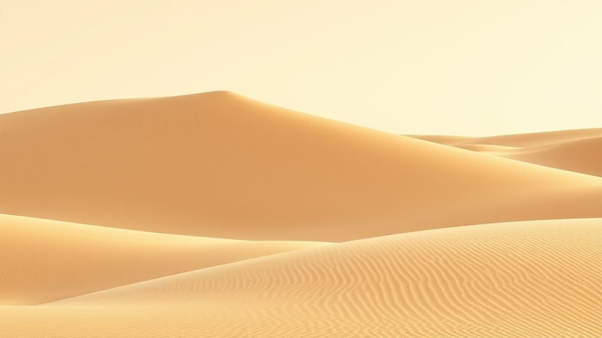 Texture de sable de dunes désertiques fond ecran beige chaud éclairé par le soleil motif organique minimaliste