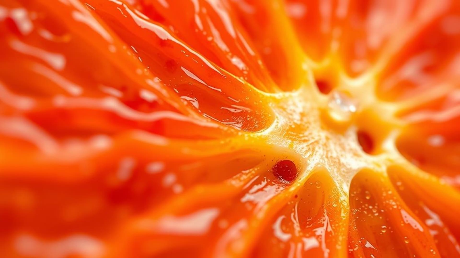 texture de fruit d'agrumes macro couleurs vives fond ecran psychédélique gros plan lumineux