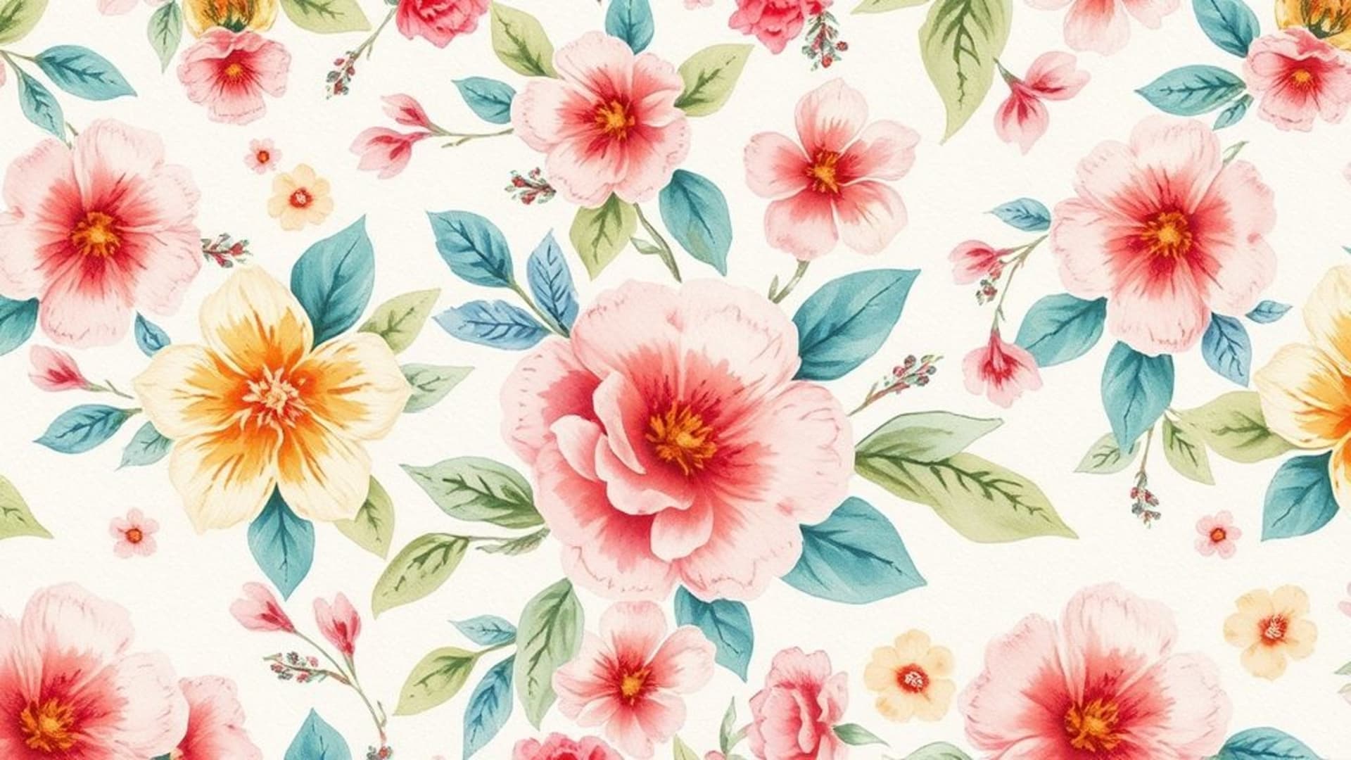 motif floral en aquarelle explosion de couleurs fond ecran textures douces peint à la main
