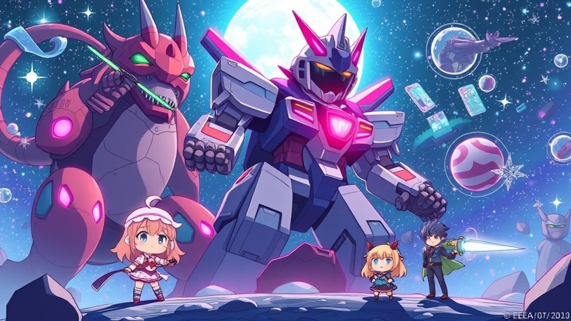 Anime manga chibi kaiju mecha sakura néon idol otaku holo blade explorateur héros rêve ambiance