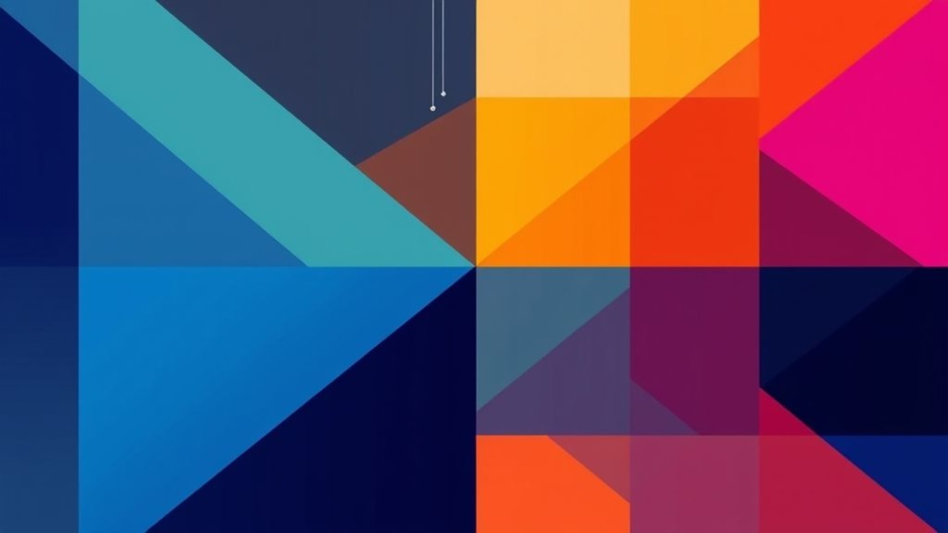 formes géométriques abstraites lignes blocs de couleurs symétrie fond ecran géométrie numérique