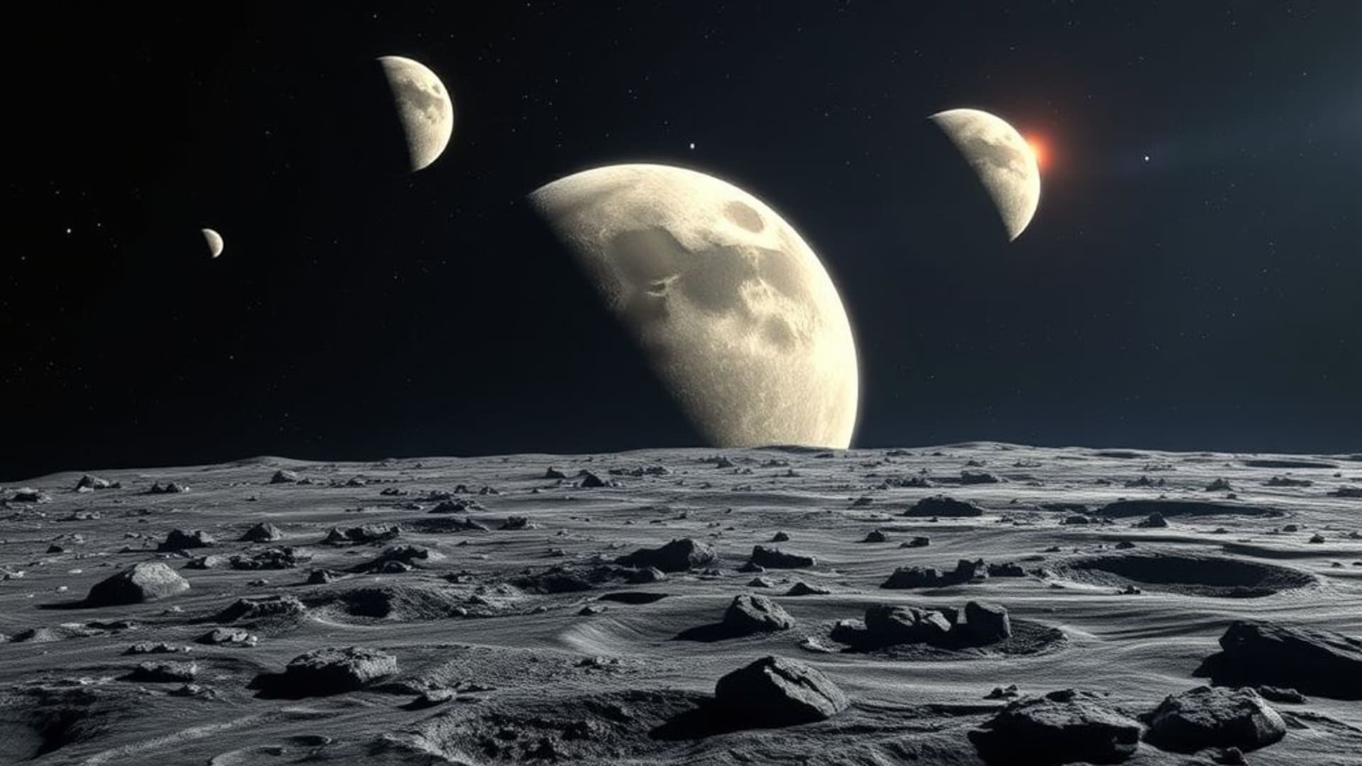 exploration spatiale fusée planète lune surface lunaire science-fiction fond d'écran exploration cosmique