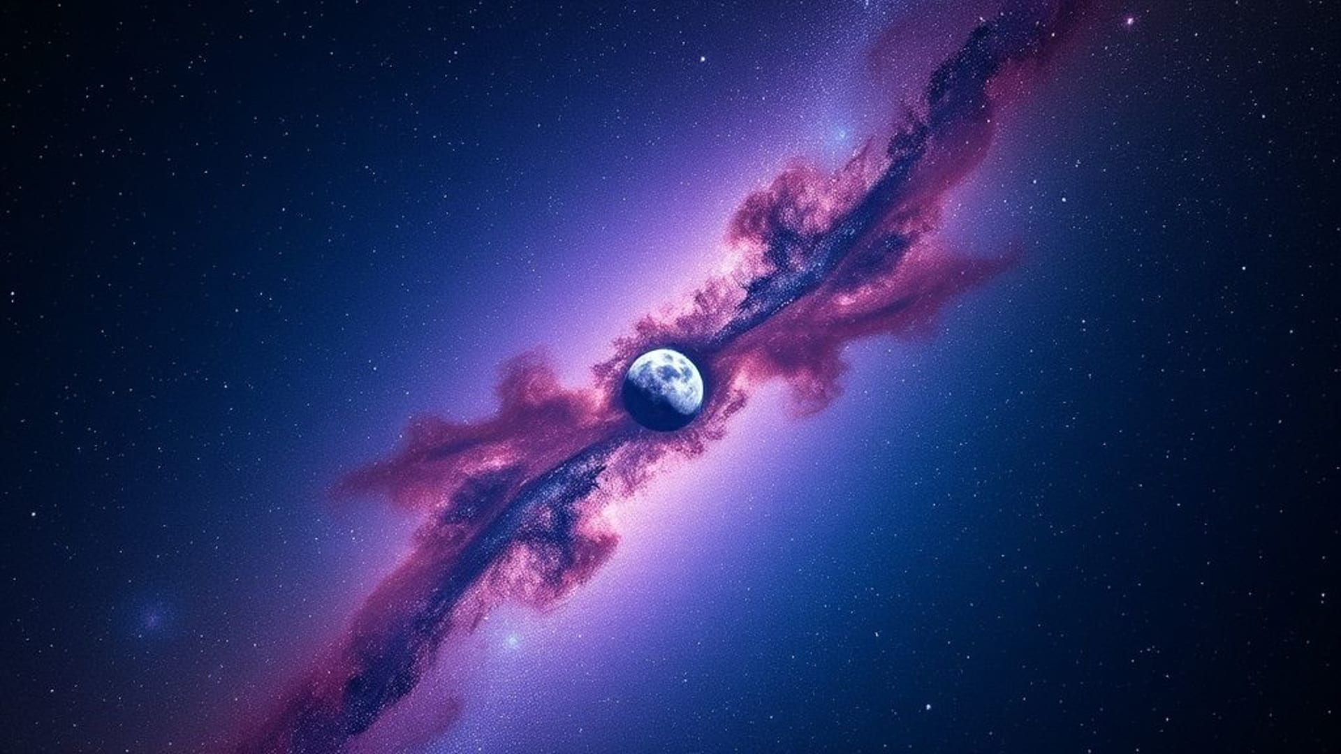 space nebula galaxy cosmic wallpaper 4k hd deep space stars gradient dark blue purple aurora