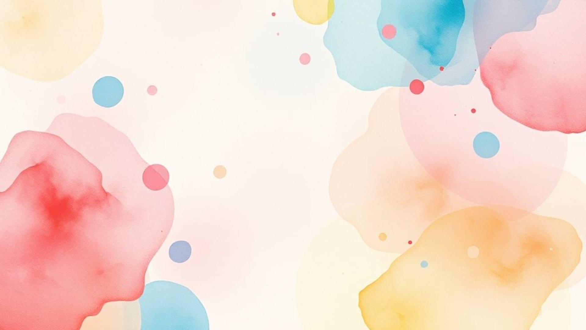 watercolor splash abstract background soft pastel random shapes wallpaper colorful texture