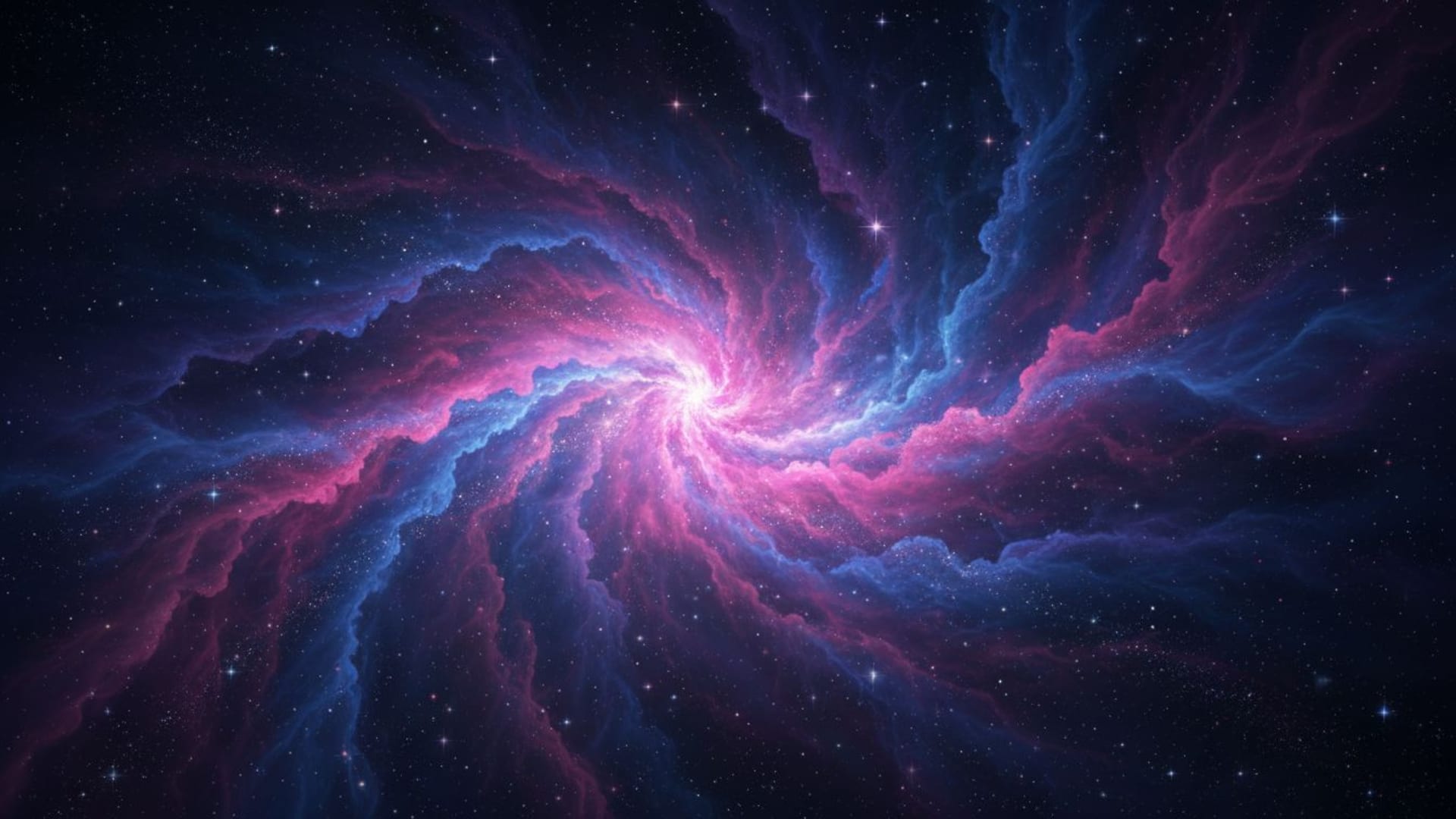 nébuleuse spatiale étoiles roses bleues violettes poussière cosmique fond ecran spatial fantaisie