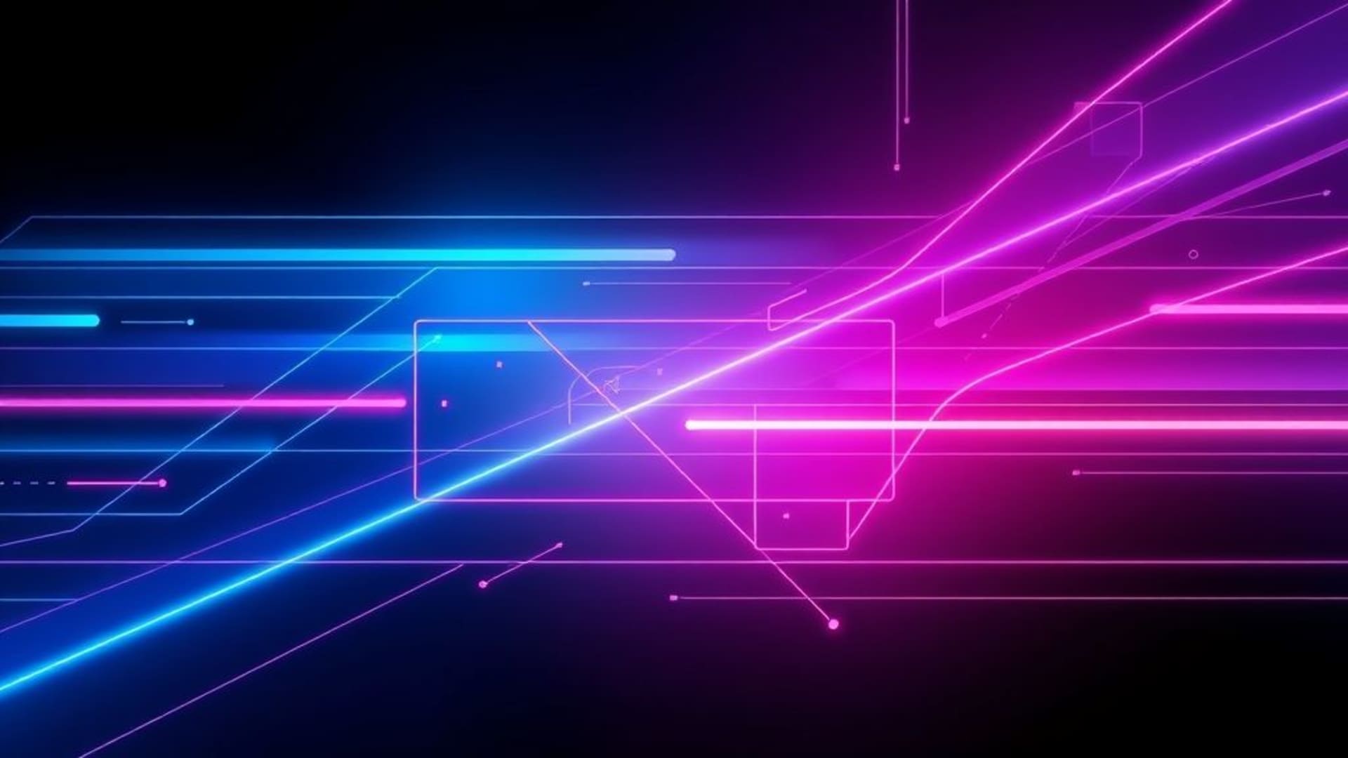 dégradés géométriques abstraits lignes néon formes fond ecran cyberpunk futuriste texture