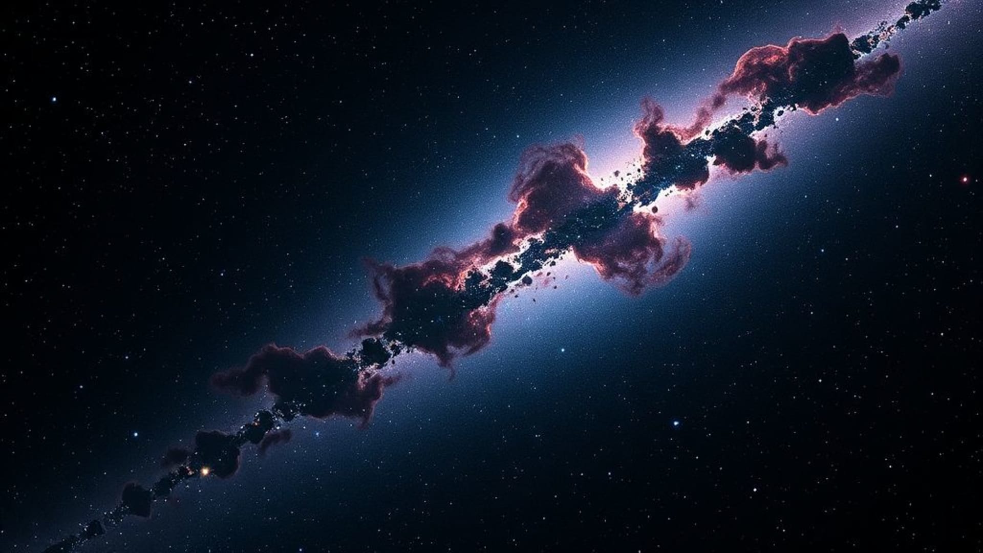 galaxie espace étoiles nébuleuse cosmique planètes sombre fond d'écran art spatial bureau