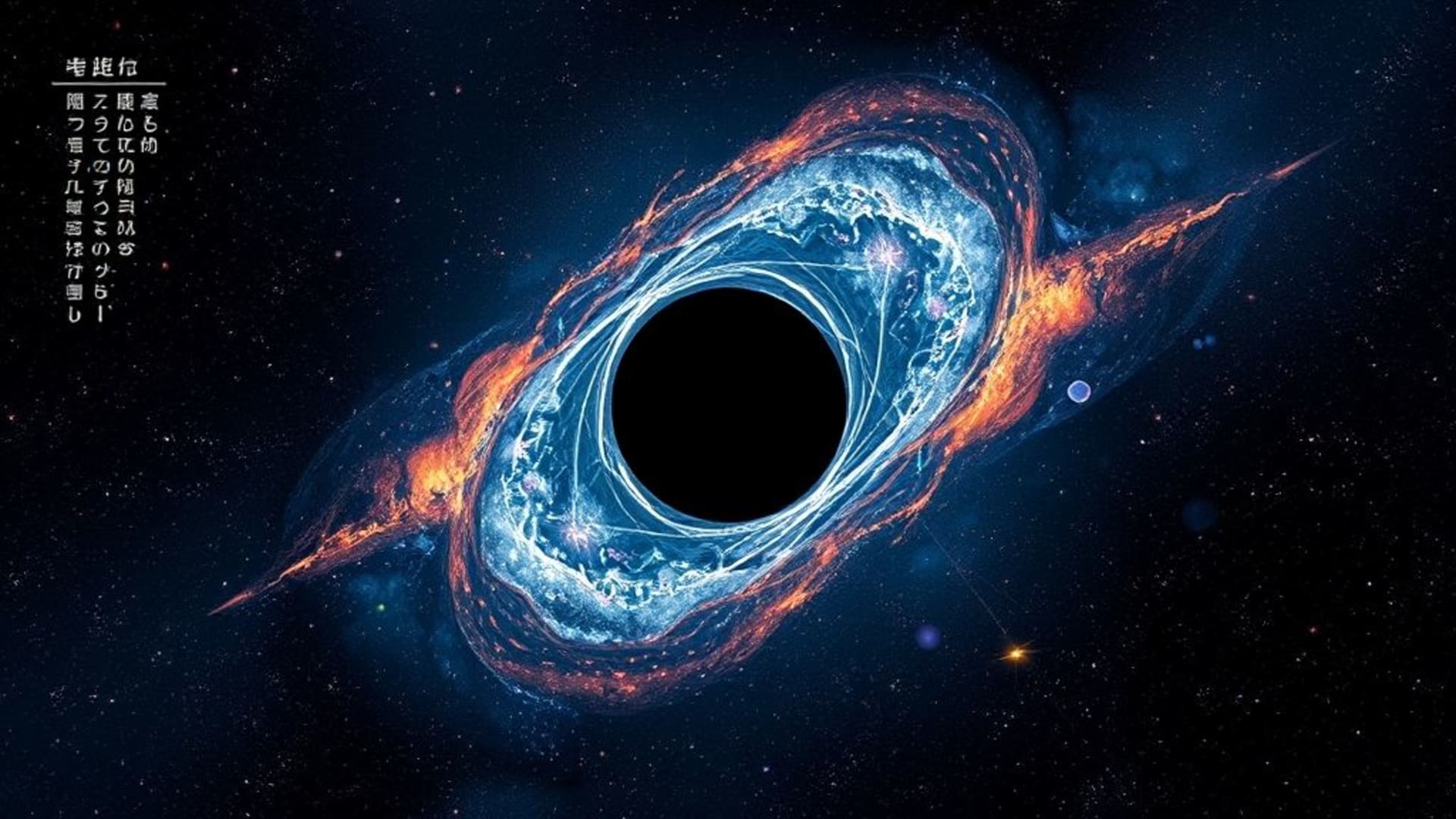 Void cosmique trou noir espace art fond ecran profonde univers étoiles