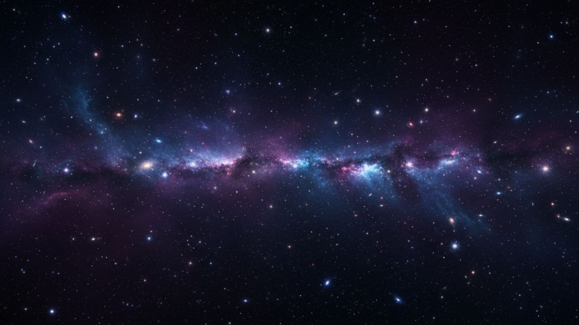 espace nébuleuse galaxie ciel étoilé sombre violet bleu fond ecran cosmique