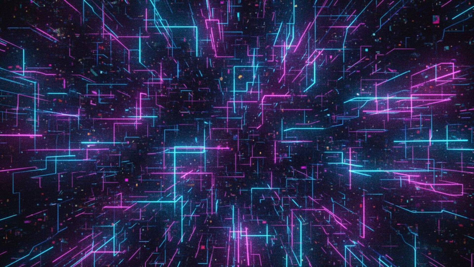 art numérique bruit abstrait grain lignes néon éclat fond ecran techno