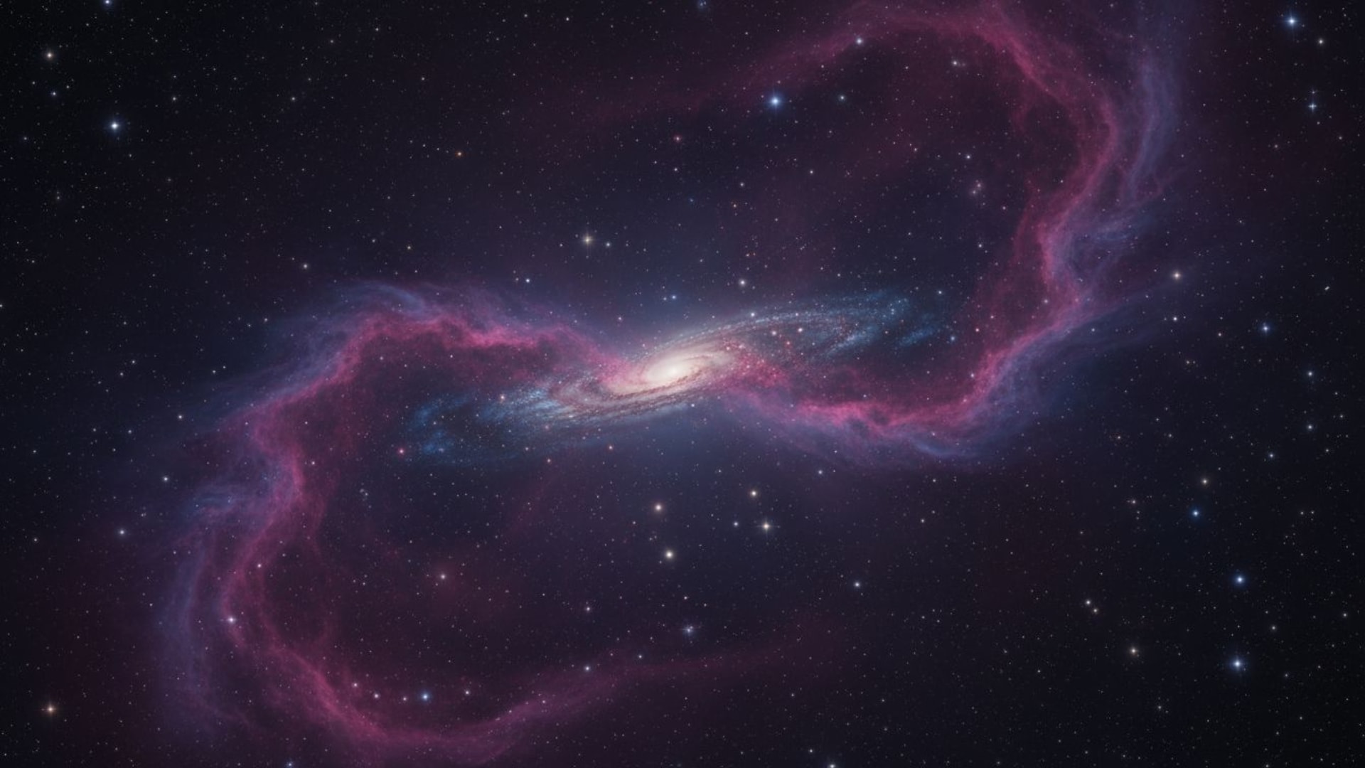 galaxie nébuleuse étoiles espace dégradé cosmique poussière astronomique fond ecran espace profond violet foncé rose bleu