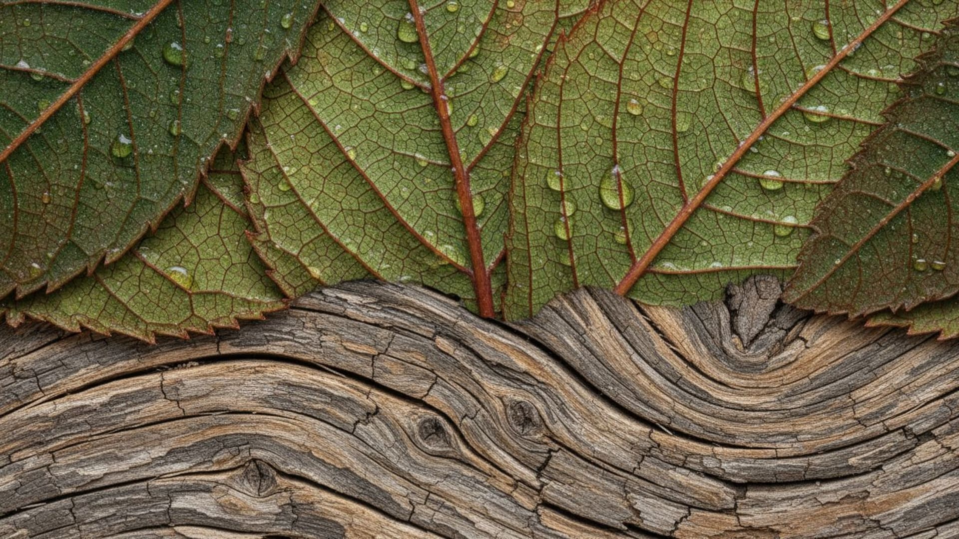textures macro détaillées veines de feuilles grain de bois gros plan motifs naturels fond ecran