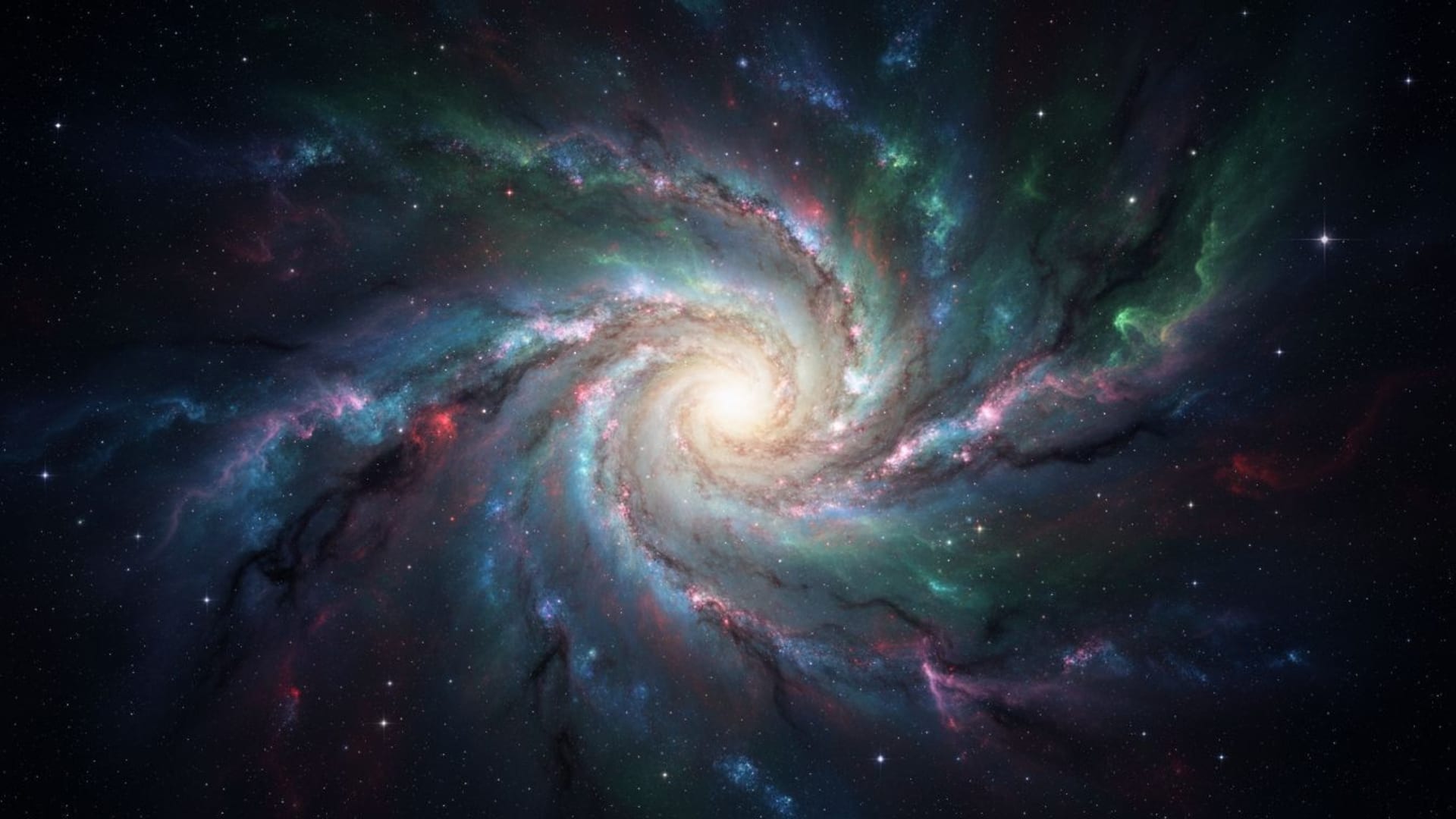 Nébuleuse du noyau galactique poussière étoiles briller toile de fond cosmique espace fantaisie