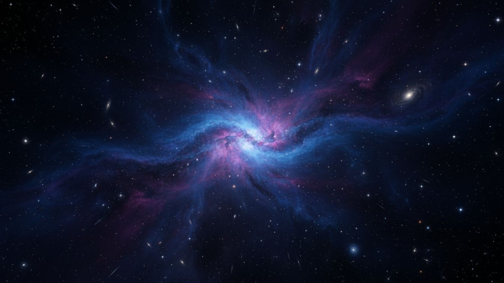 astronomie champ stellaire espace profond noir bleu violet cosmique nébuleuse scintillante