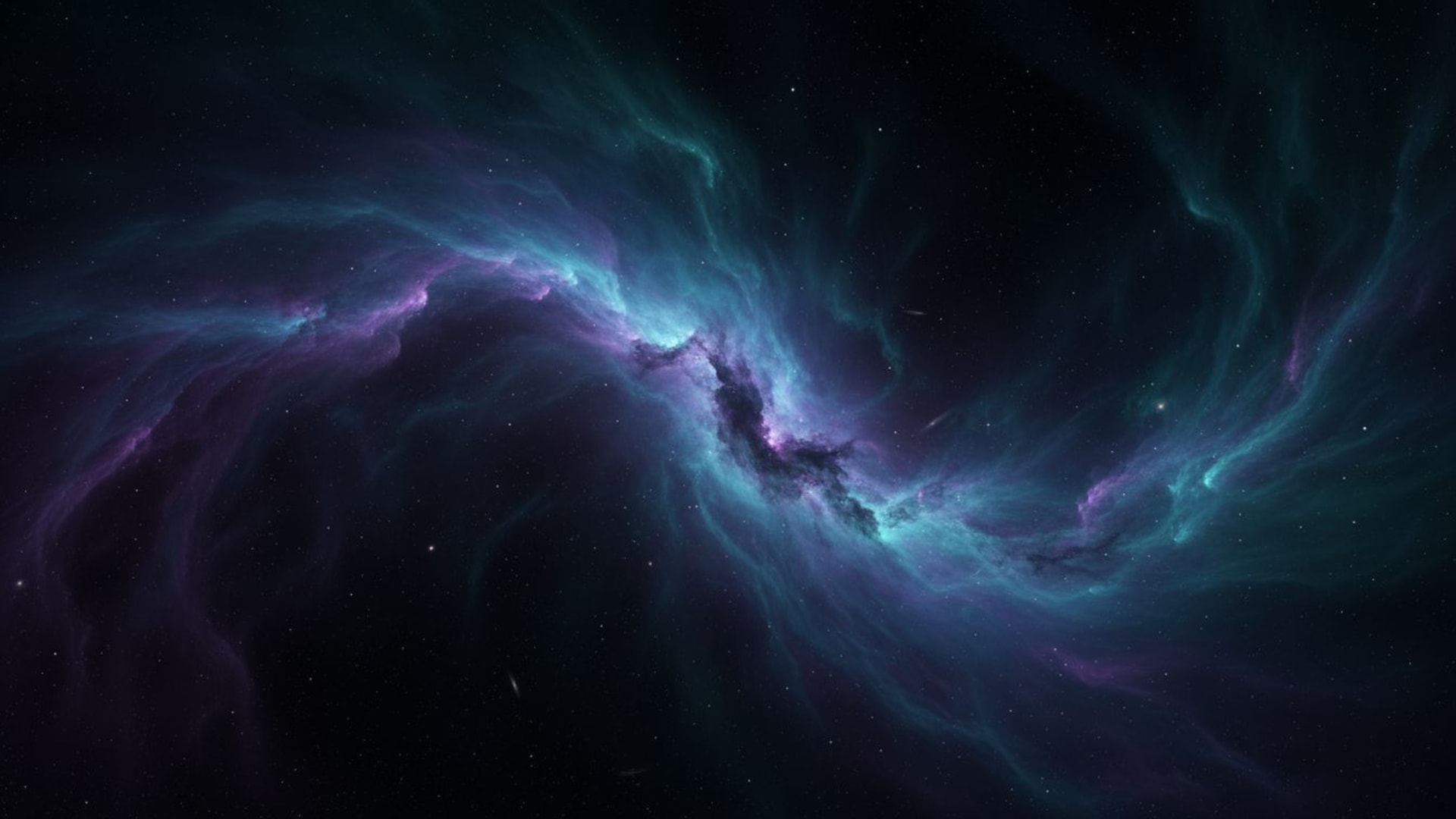 sable cosmique nébuleuse éclat étoiles palette violet bleu teal fond ecran rêveur espace