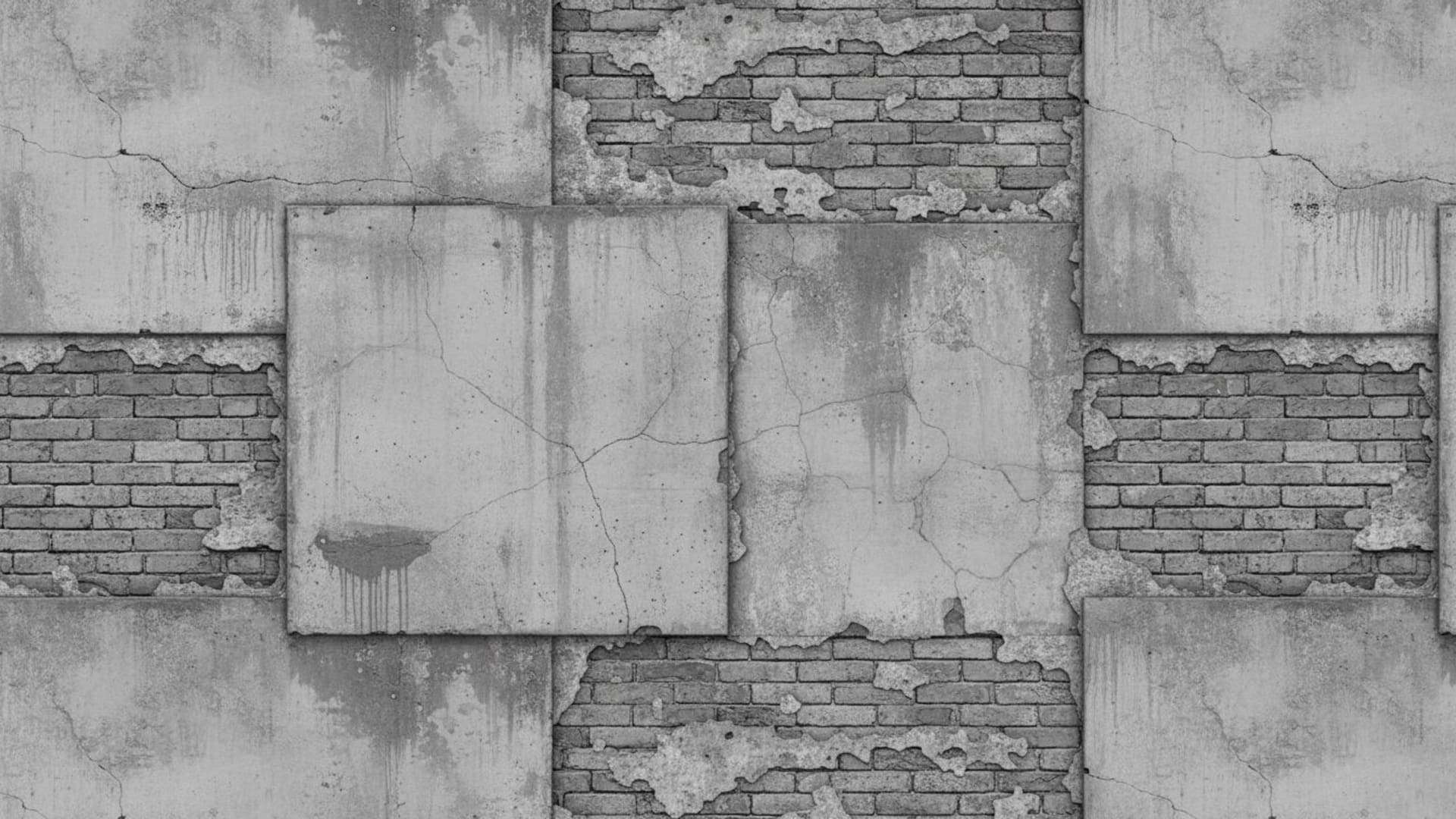 Texture urbaine en béton en niveaux de gris comme fond ecran architectural motif de mur en briques arrière-plan