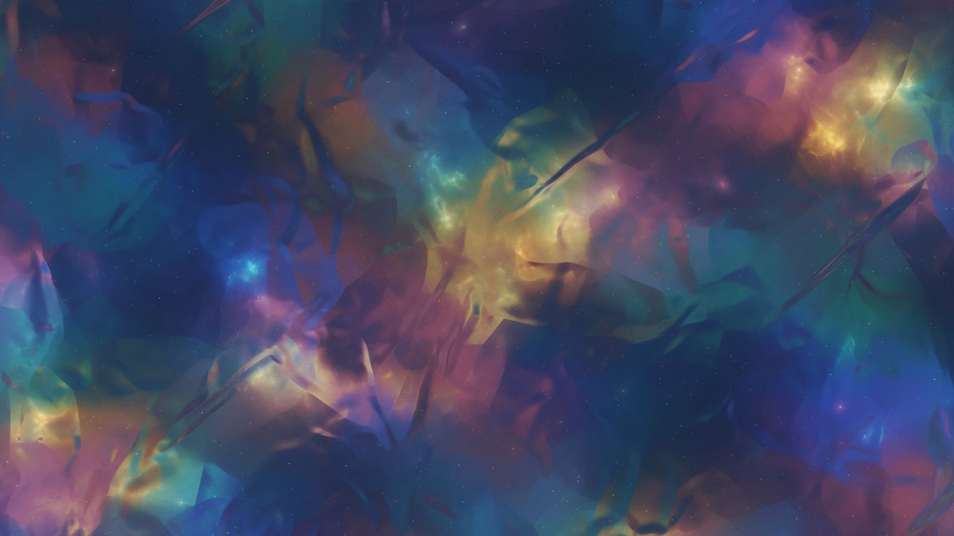 fond ecran en dégradé holographique irisé brillant réfléchissant fond d'écran de bureau éclat cosmique