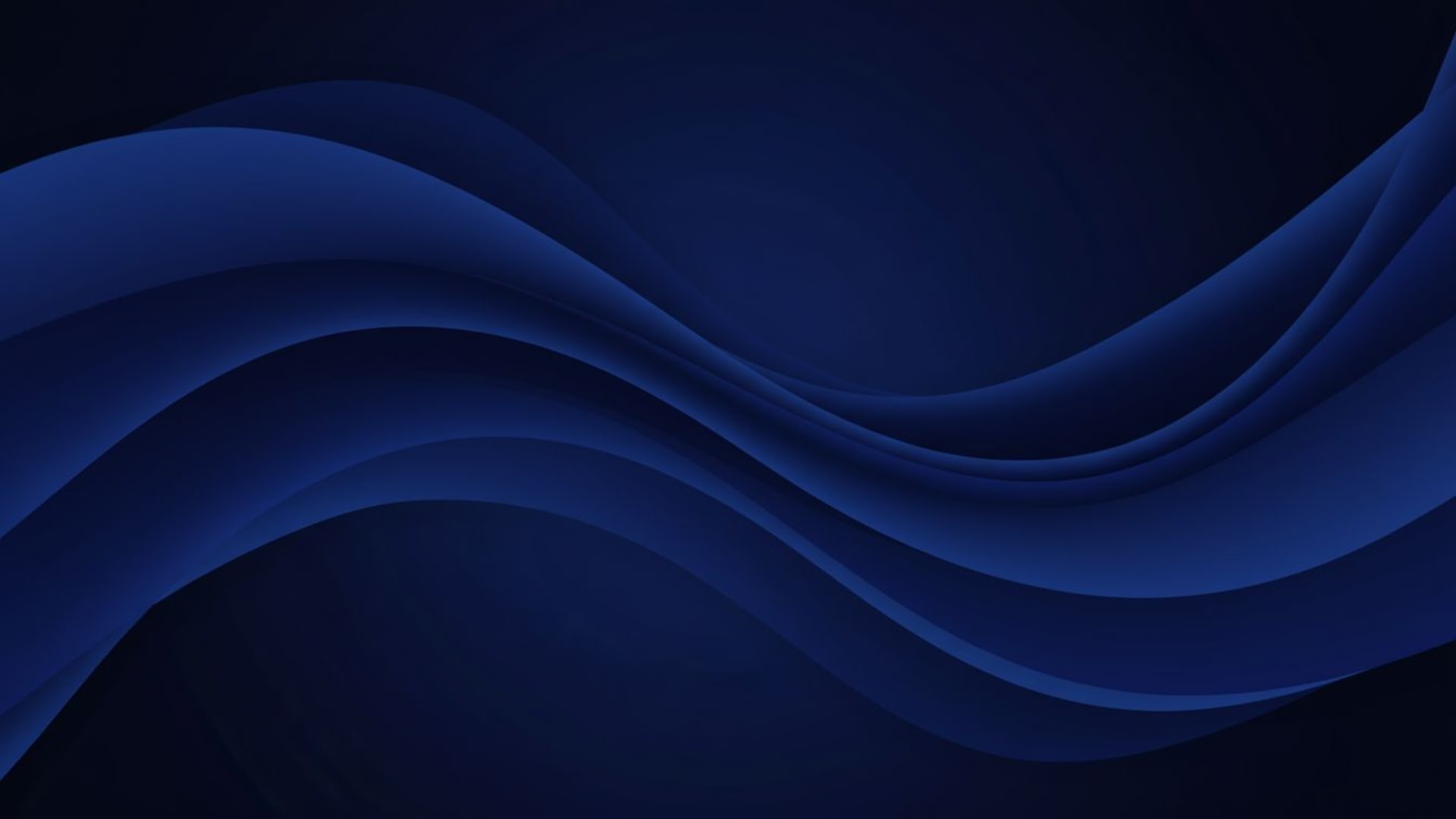 fond ecran abstrait minimal en vagues bleu nuit moderne chic pour bureau