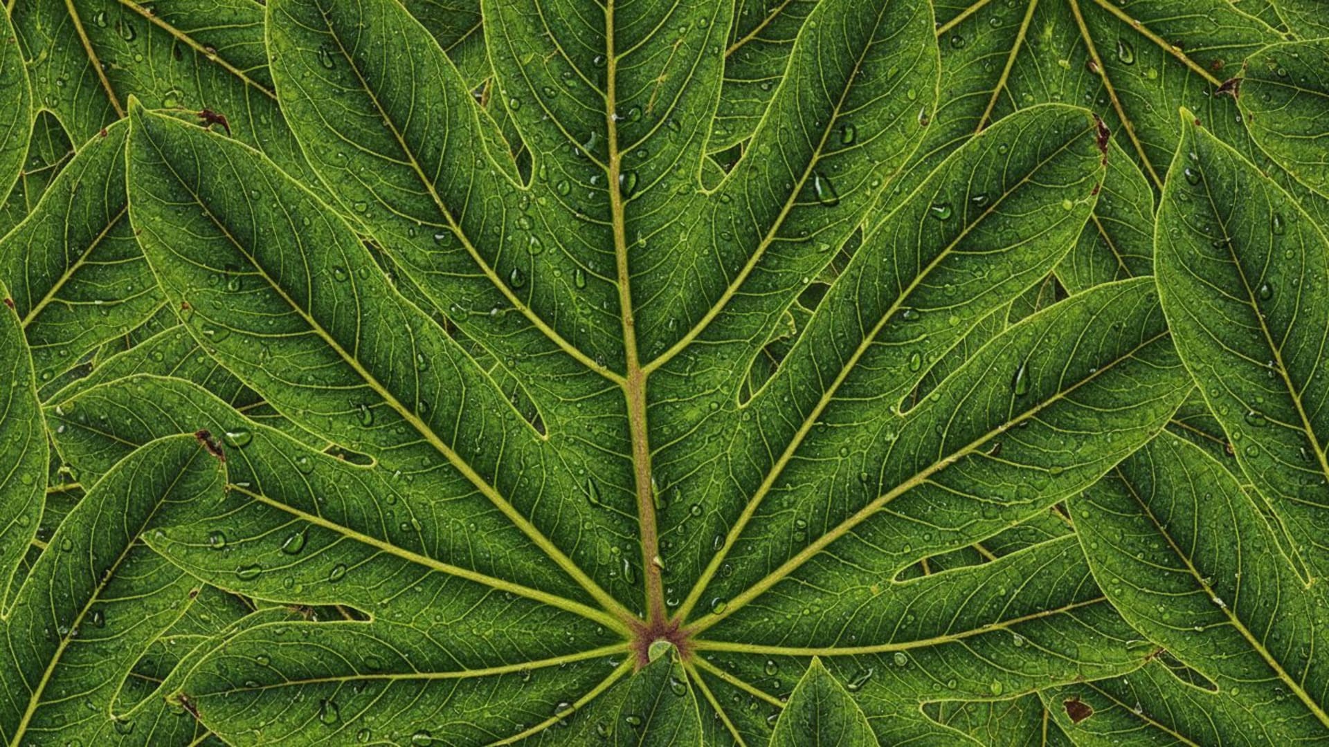 Macrophotographie des textures naturelles, nervures des feuilles, gros plan, motif botanique, détaillé, fond ecran.