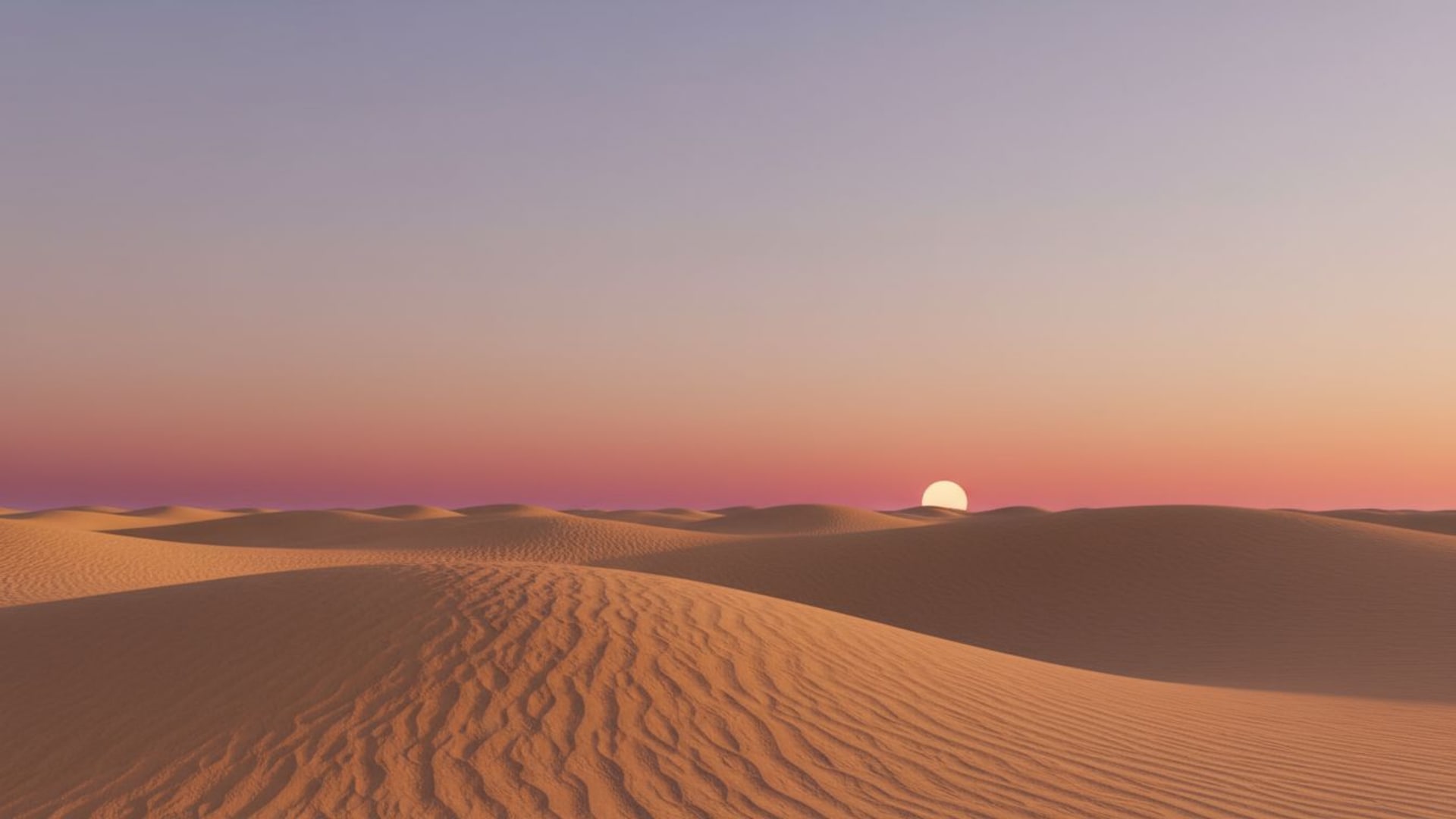 les motifs de vent dans la dune désertique soleil chaud sables dégradé ciel design minimaliste fond d'écran mots-clés