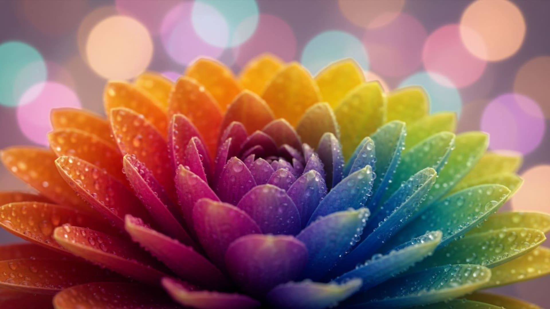 rougeants pétales de fleurs gros plan couleurs vives flou doux esthétique onirique fond d'écran