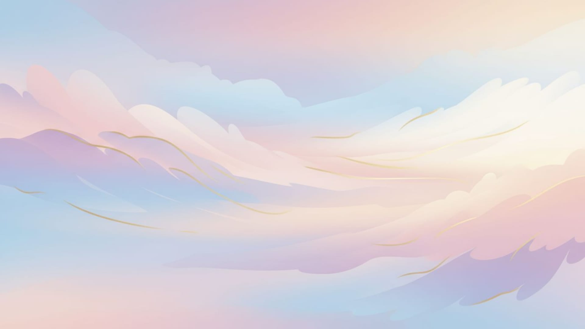 dégradé pastel couleurs de lever de soleil ciel formes abstraites douces fond ecran rêve