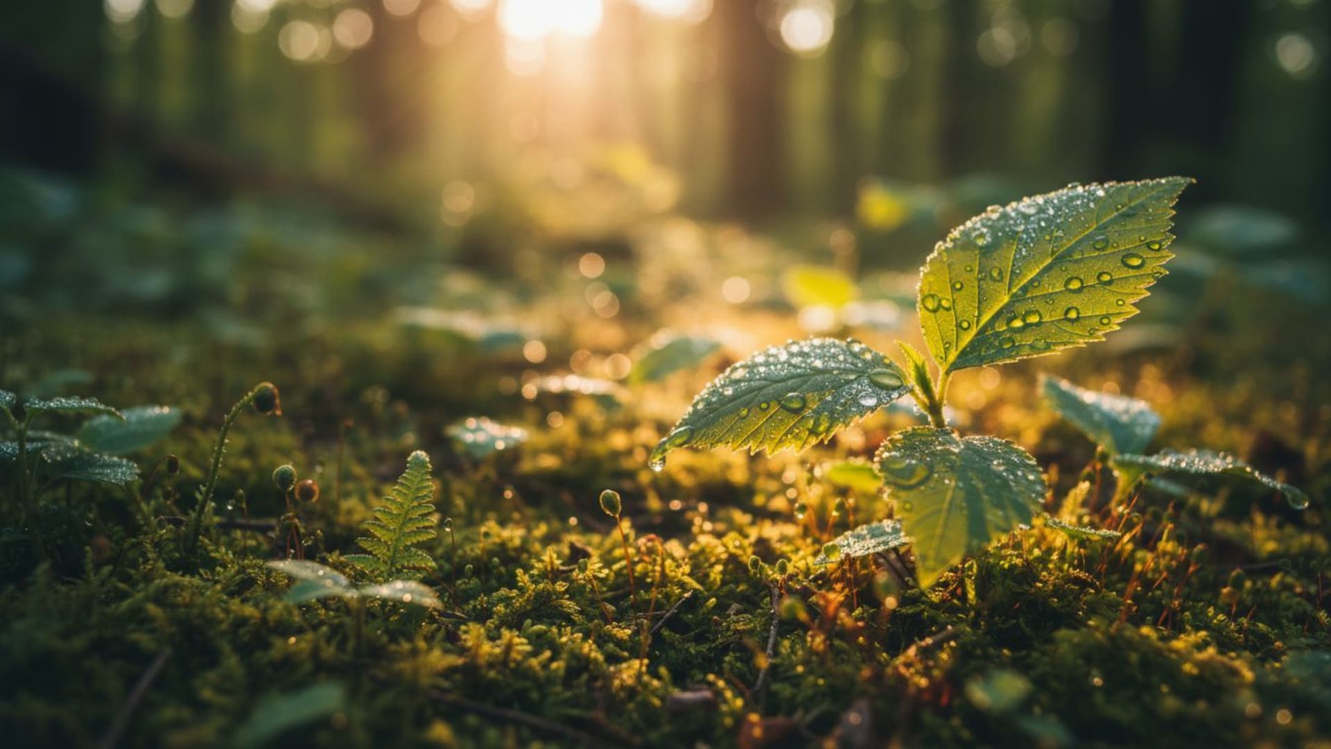 nature forêt macro feuilles lumière du soleil rayonnement vert mousse tranquille fond ecran macro photographie