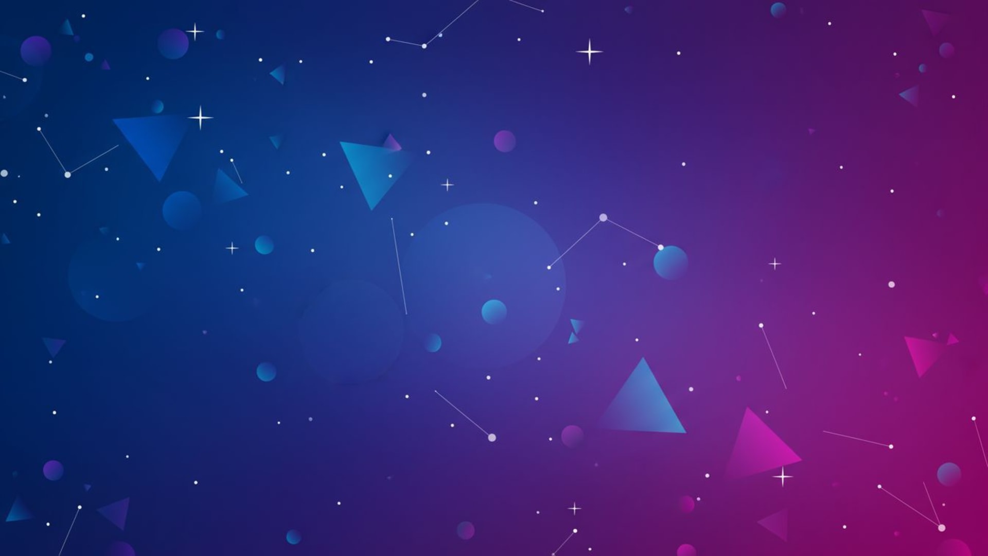 Espace galaxie nébuleuse étoiles cosmos fond ecran arrière-plan bleu profond violet dégradé formes vectorielles minimalistes