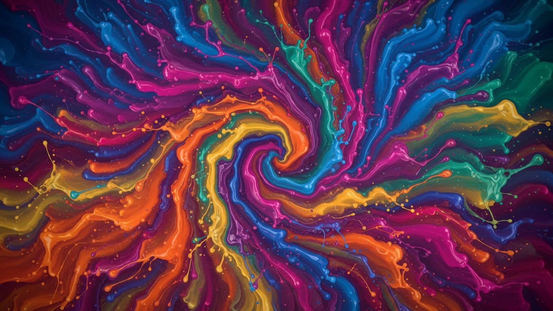 peinture en spirale liquide abstraite éclaboussure de couleur dégradé de fond ecran vibrant dynamique en mouvement