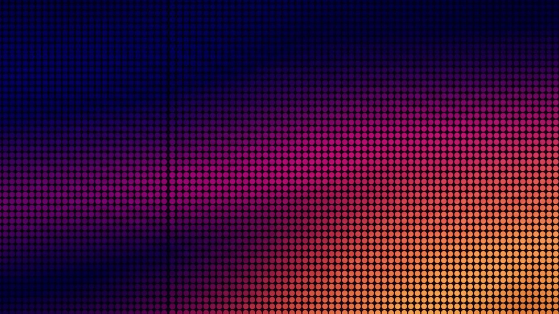 fond ecran à points en dégradé géométrique minimaliste en matrice de points colorés avec une profondeur subtile