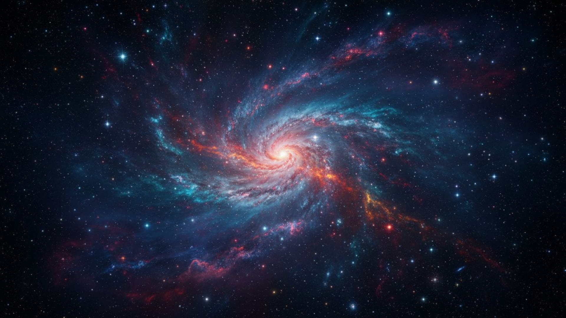 galaxie nébuleuse étoiles espace abstrait poussière cosmique tourbillonnante couleurs vibrantes bleu profond violet