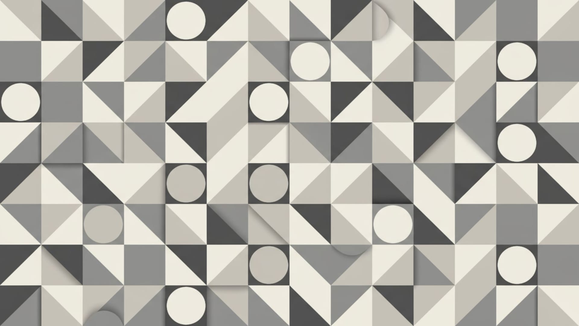 formes géométriques monochromes minimalistes lignes épurées palette neutre abstrait calme fond ecran