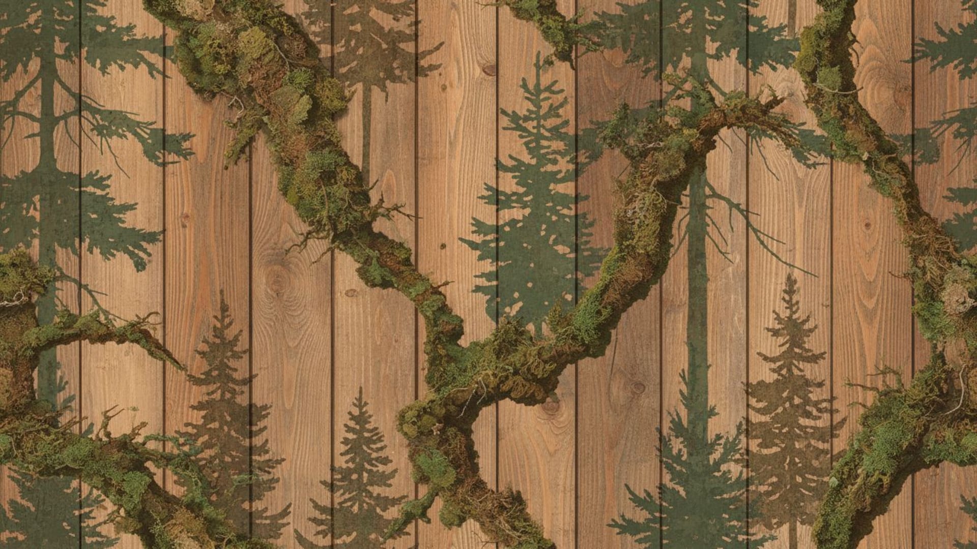 Texture de mousse de forêt grain de bois fond ecran pin naturel terreux teintes chaudes rustique