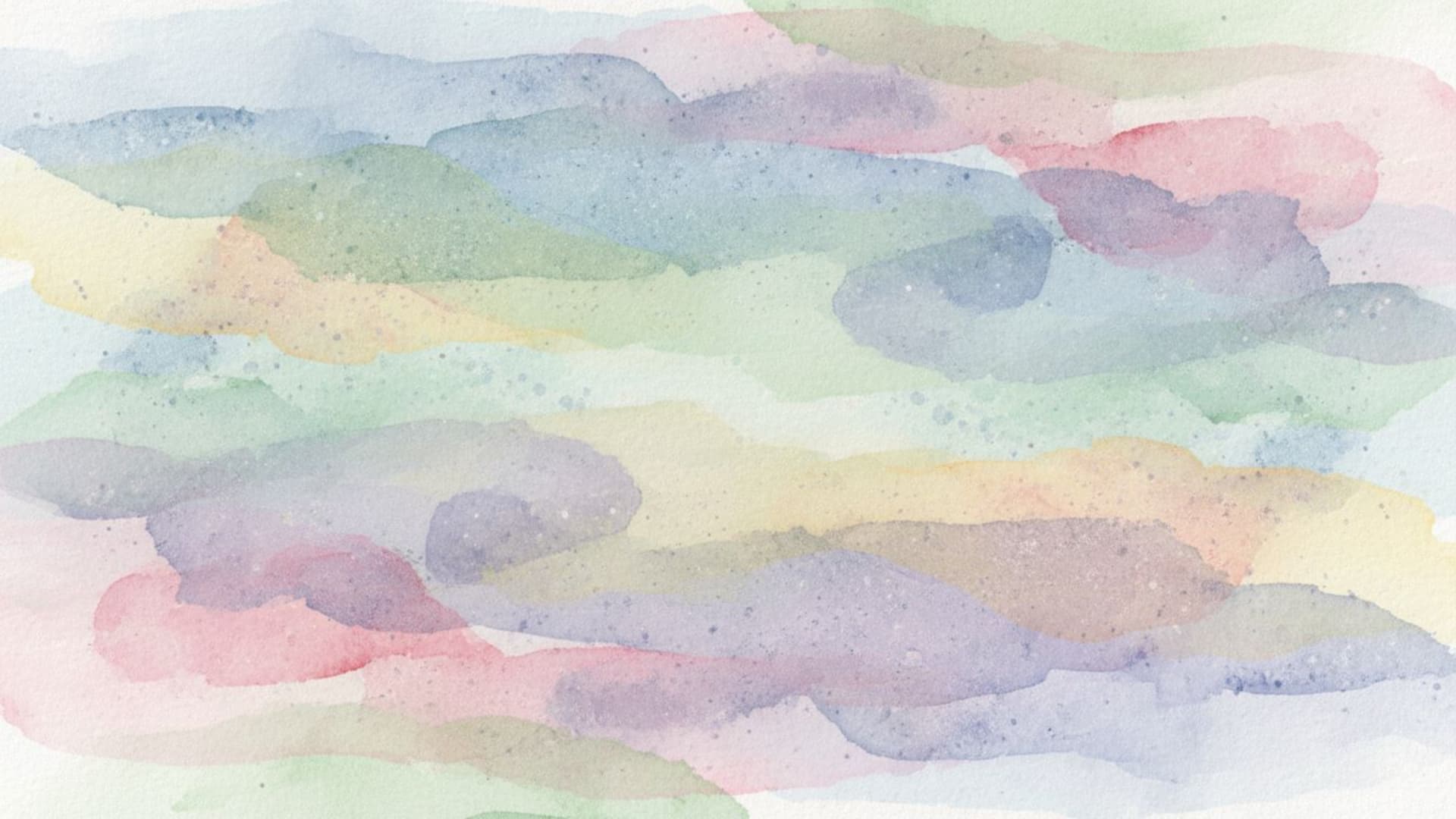 fond ecran abstrait à lavis aquarellés dégradés pastel doux texture parsemée